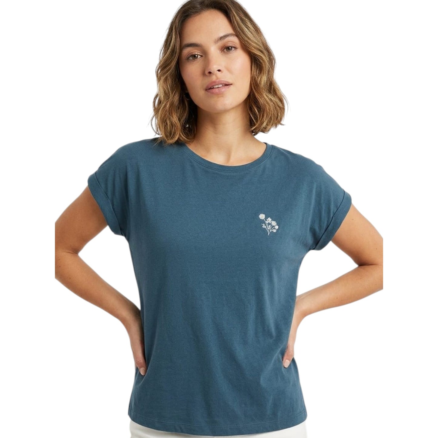 Women's Printed Top,Light Navy