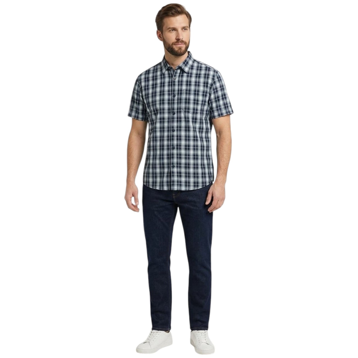 Men's Plaid Dress Shirt,Multi
