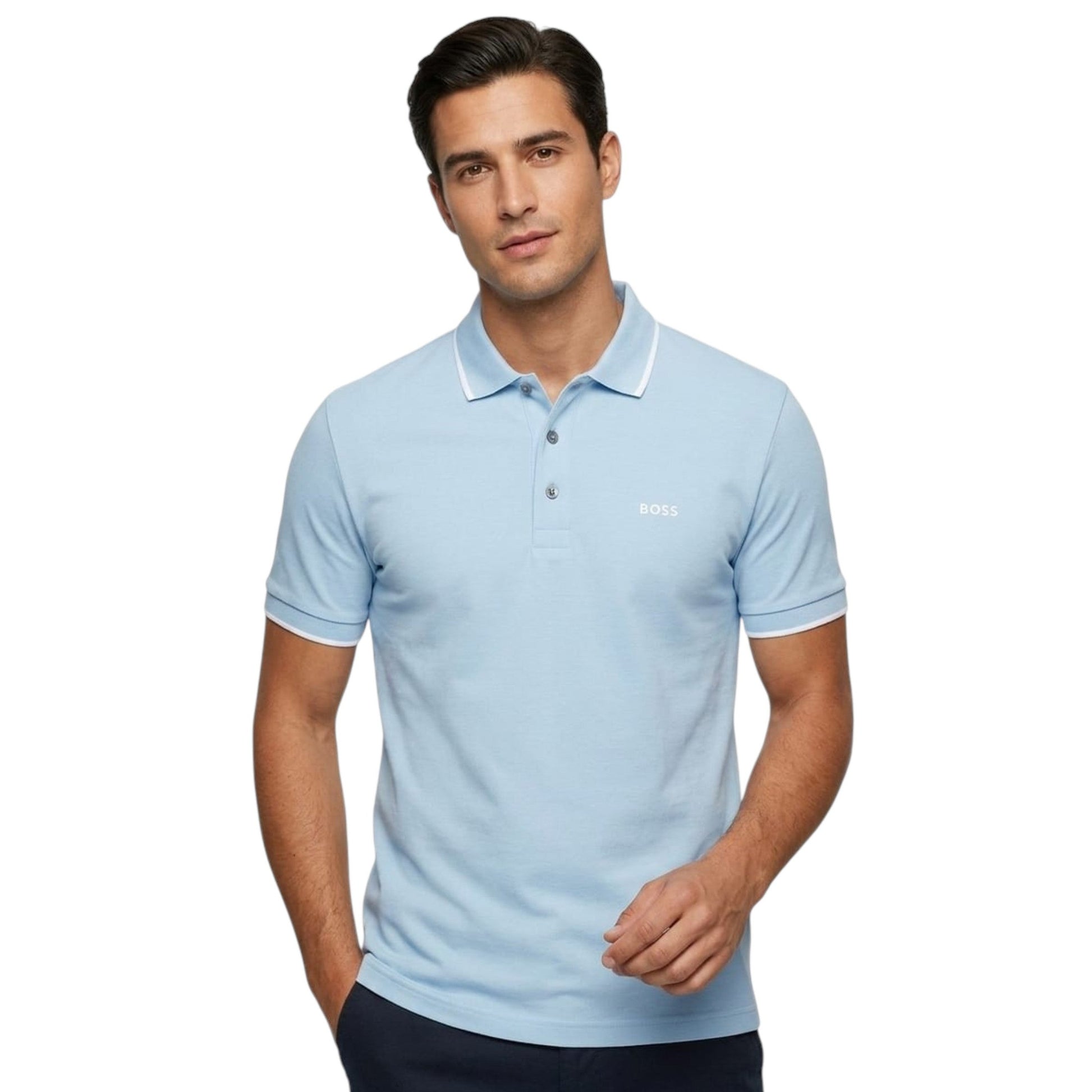 Men's Textured Top,Light Blue