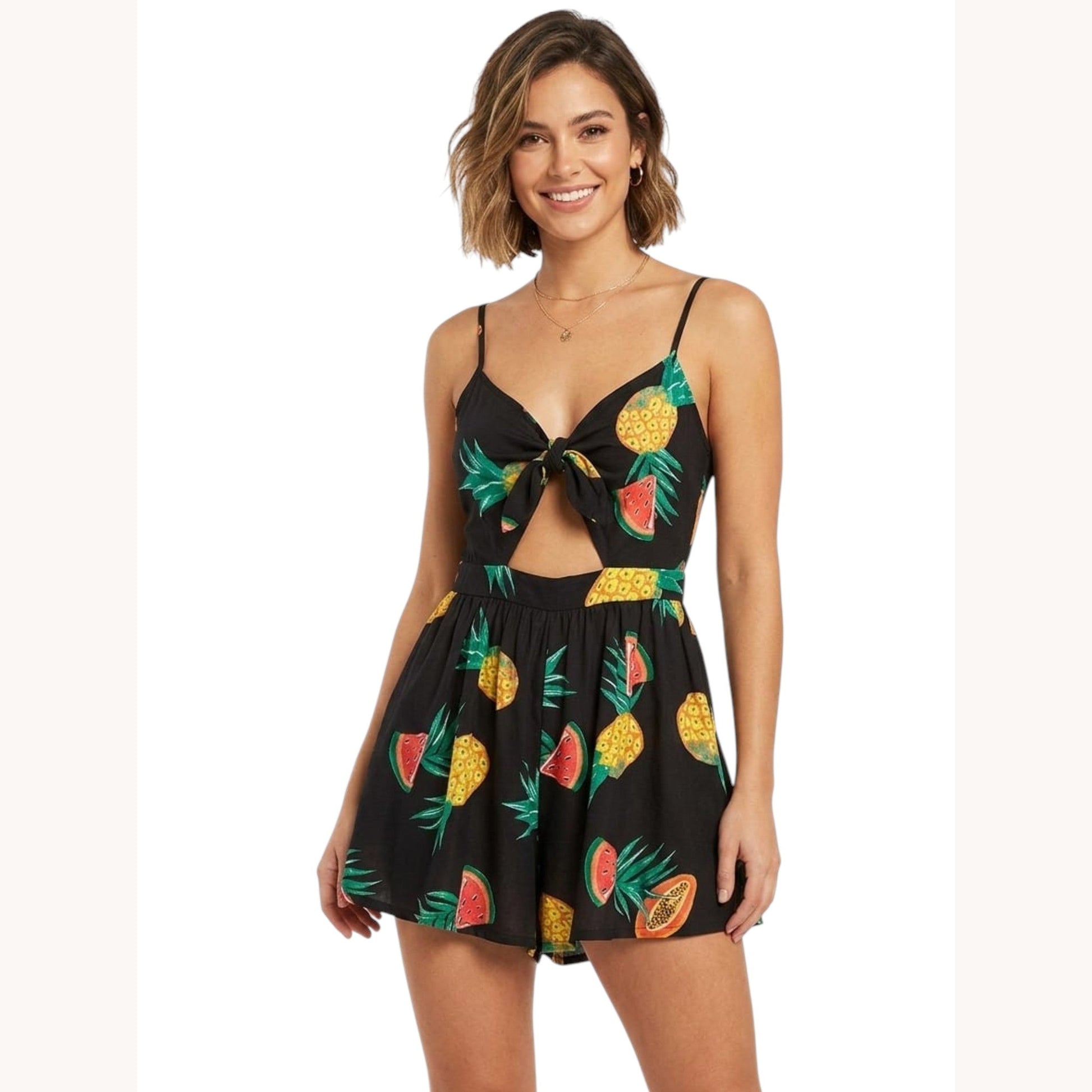 Women's Printed Dress,Black