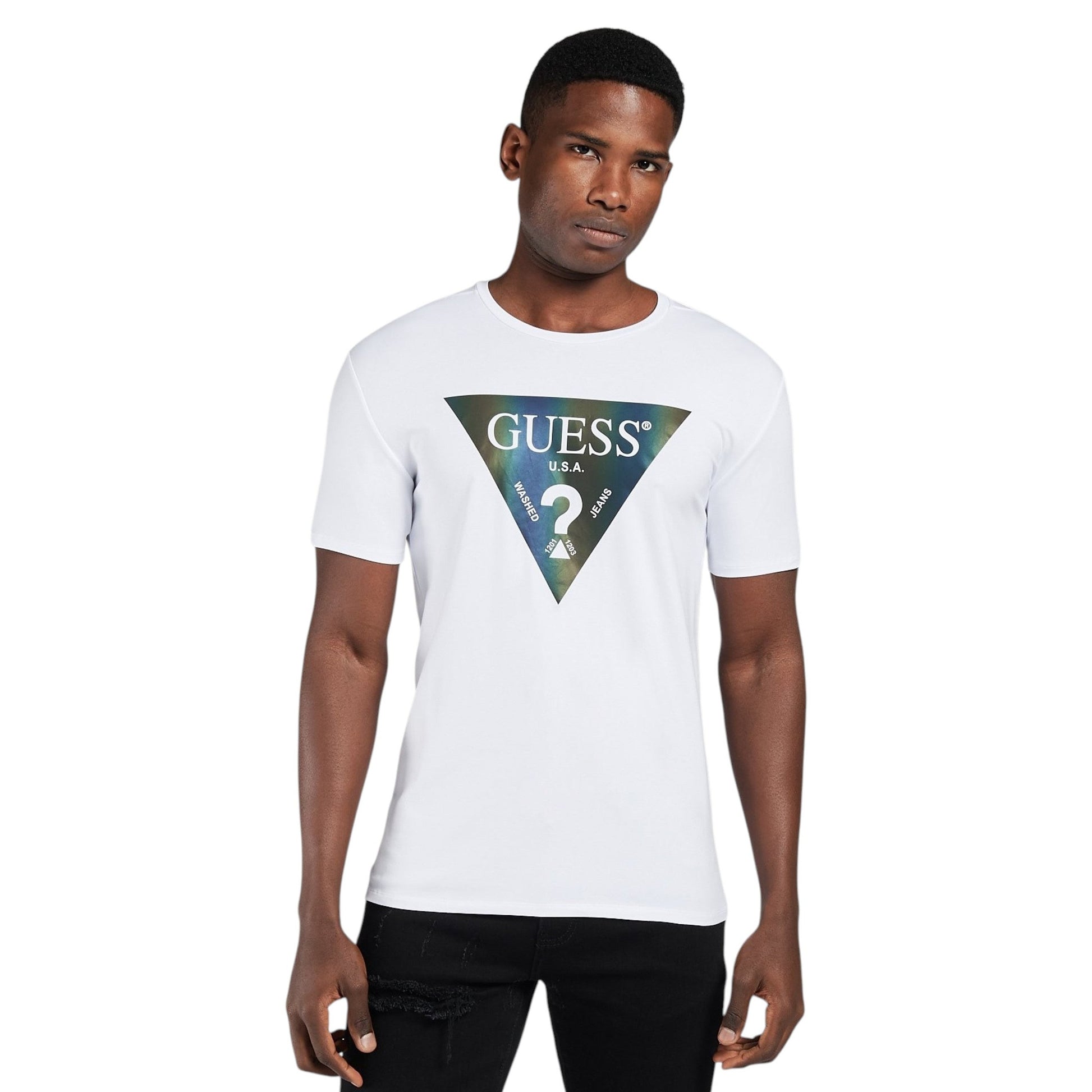 Men's Brand Logo Printed Top,White