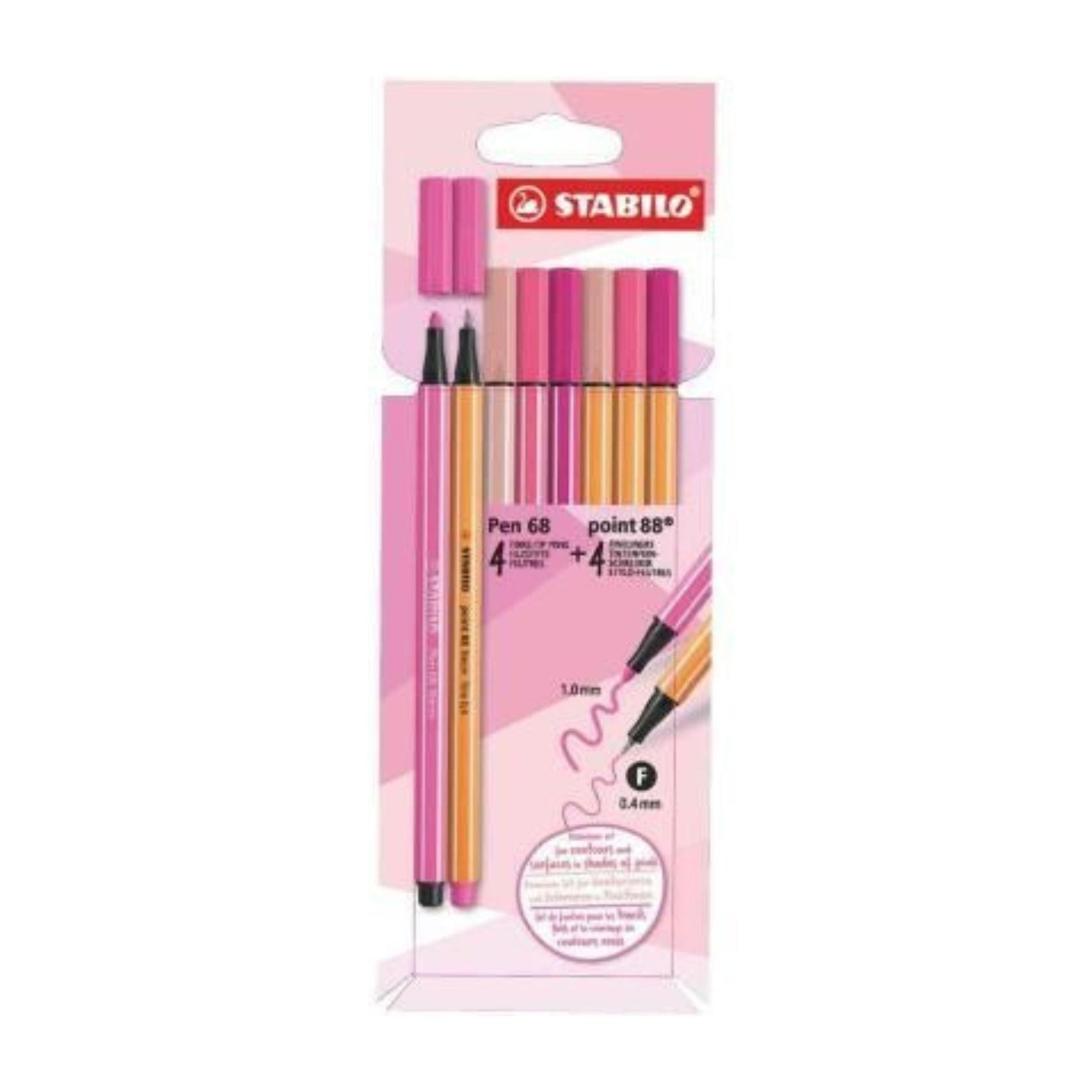 Shades Of Pink Set Of 8