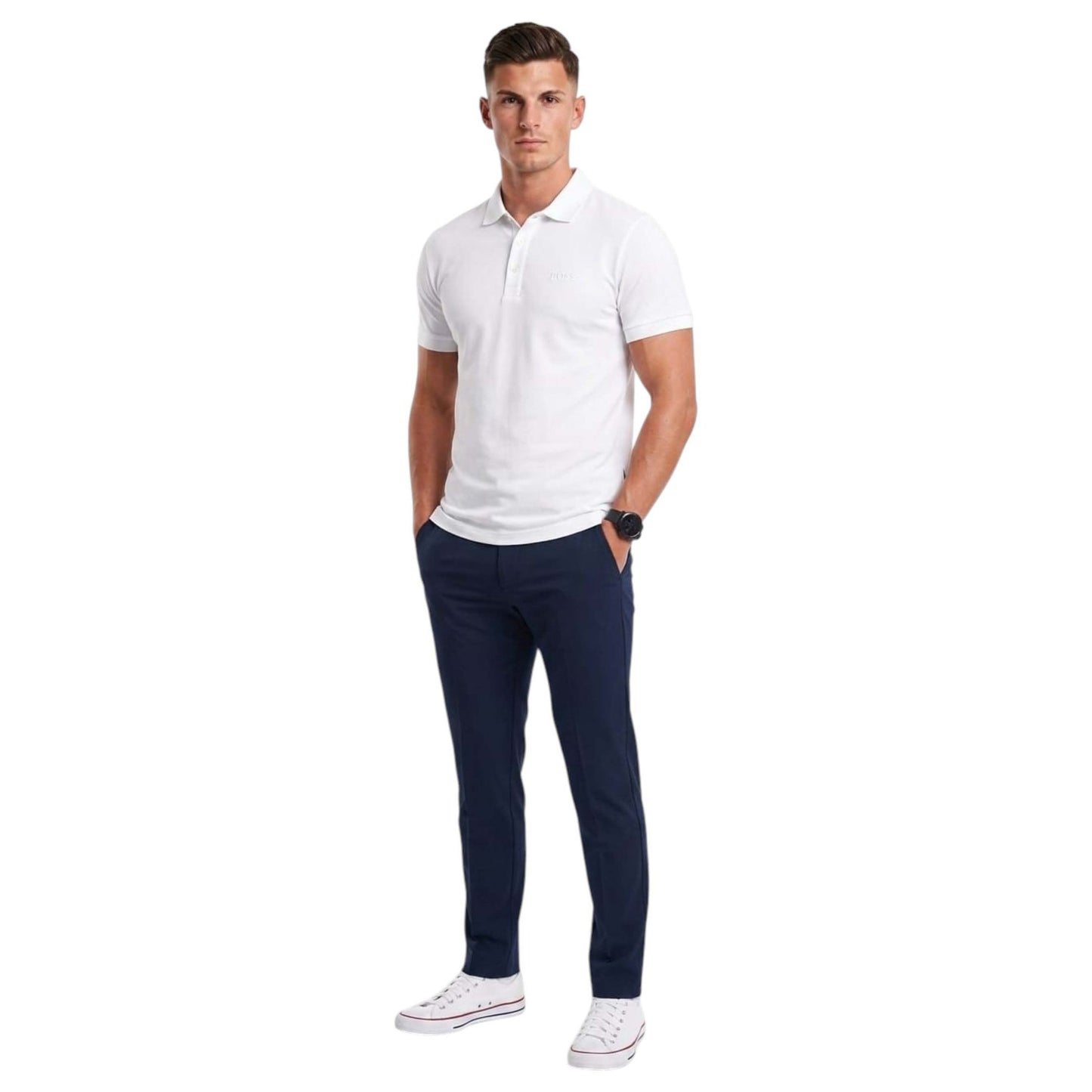 Men's Plain Top,White