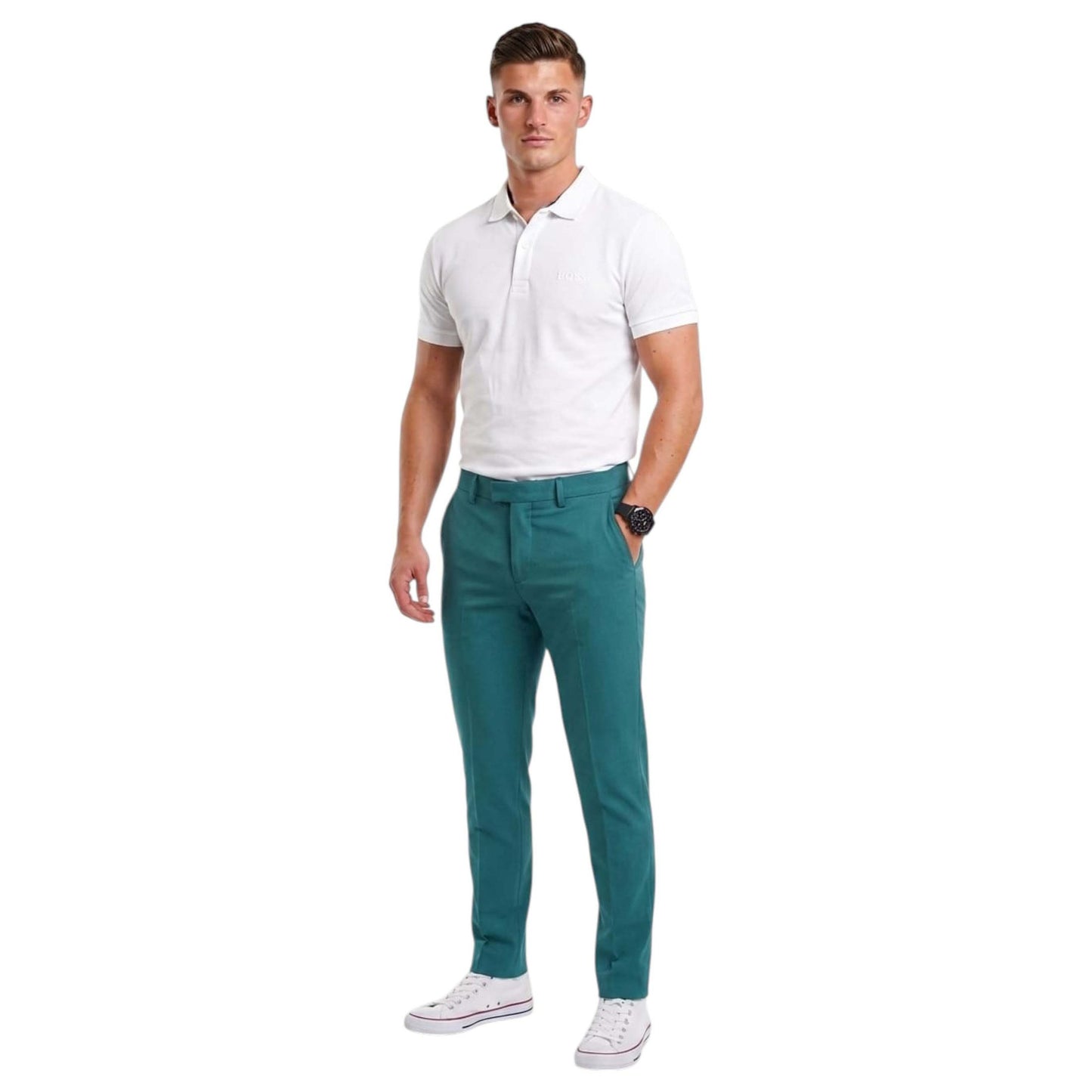 Men's Plain Pant,Dusty Mint