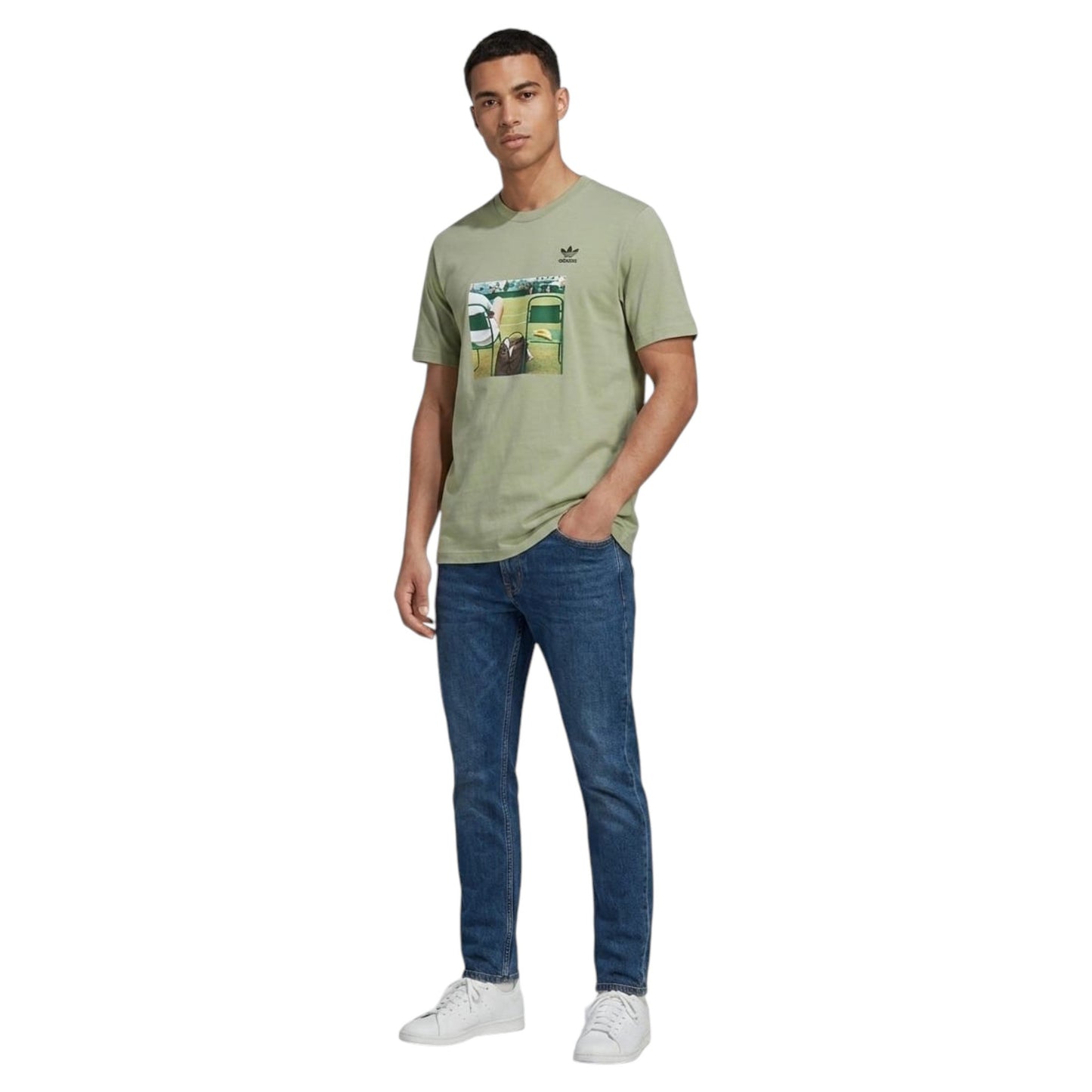 Men's Printed Top,Dusty Olive
