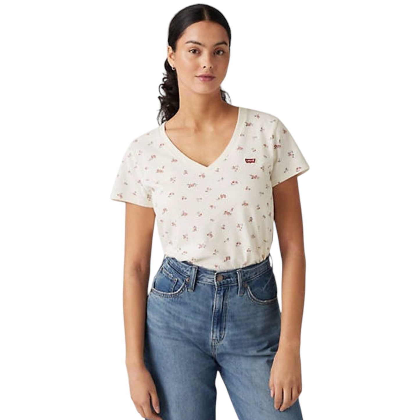 Women's Printed Top,White