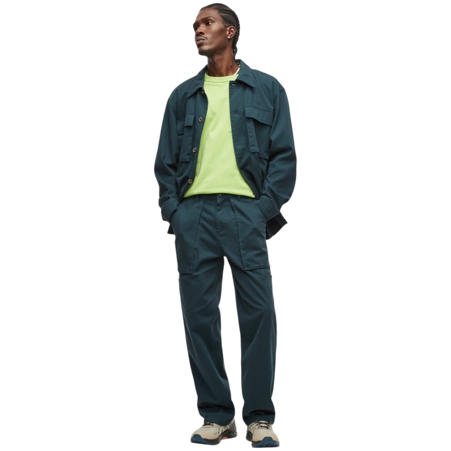 Men's Plain Pant,Dark Green