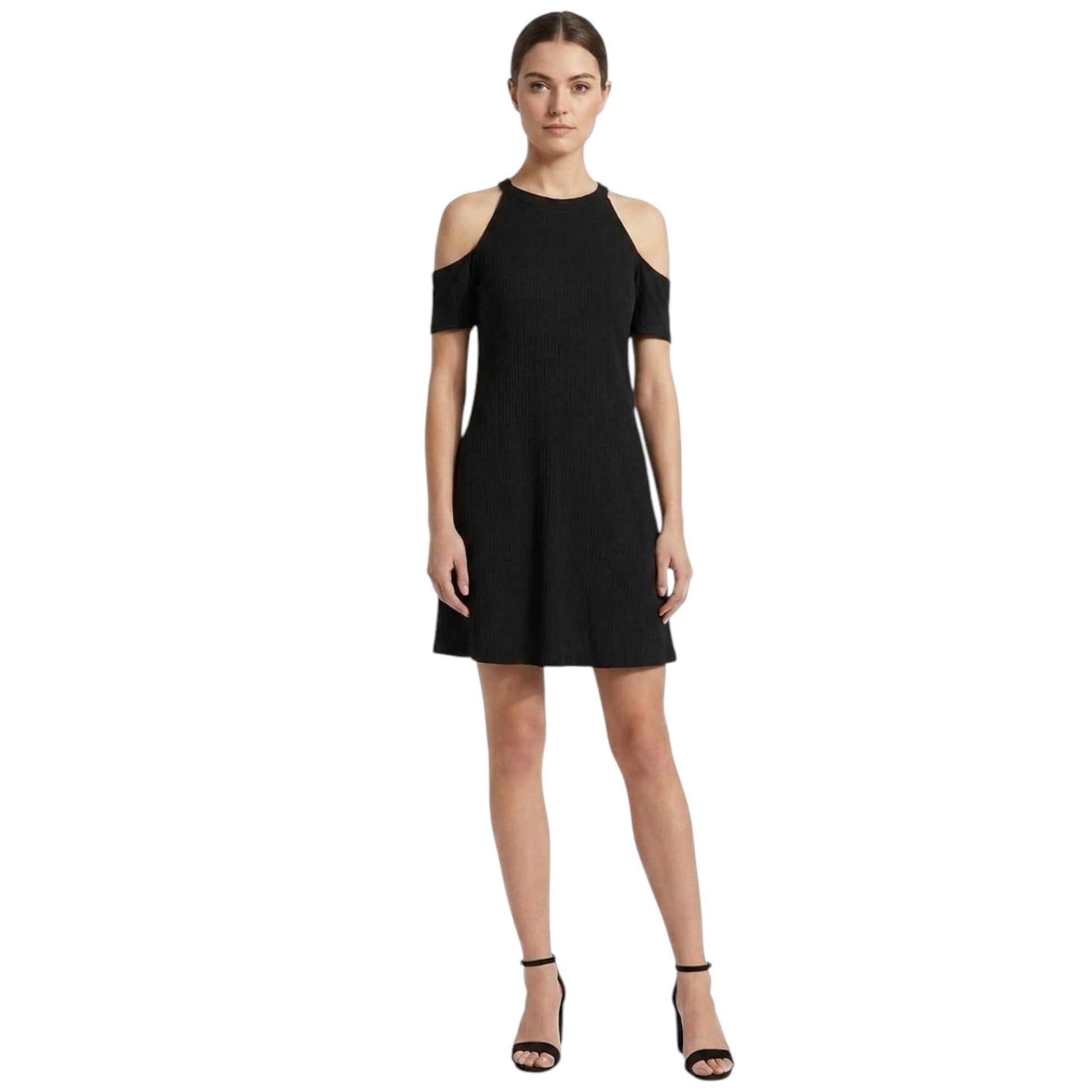 Women's Textured Dress,Black