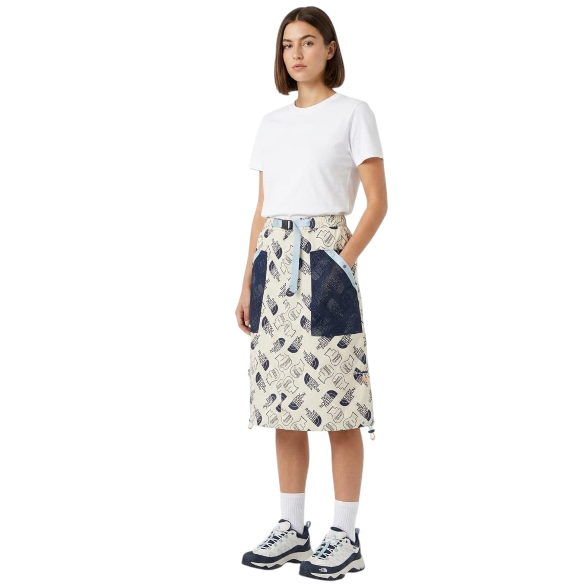 Women's Printed Skirt,Off White