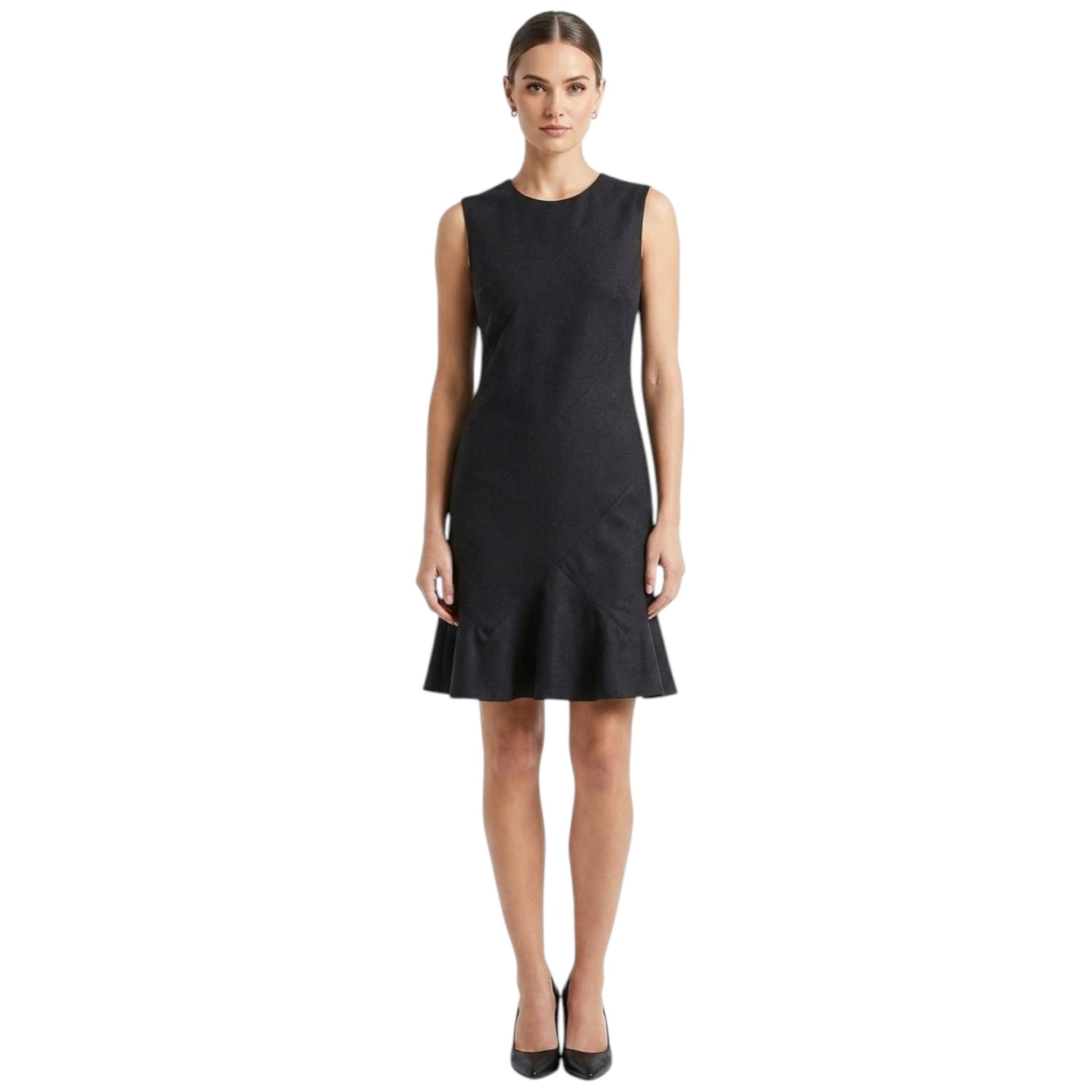 Women's Plain Dress,Black