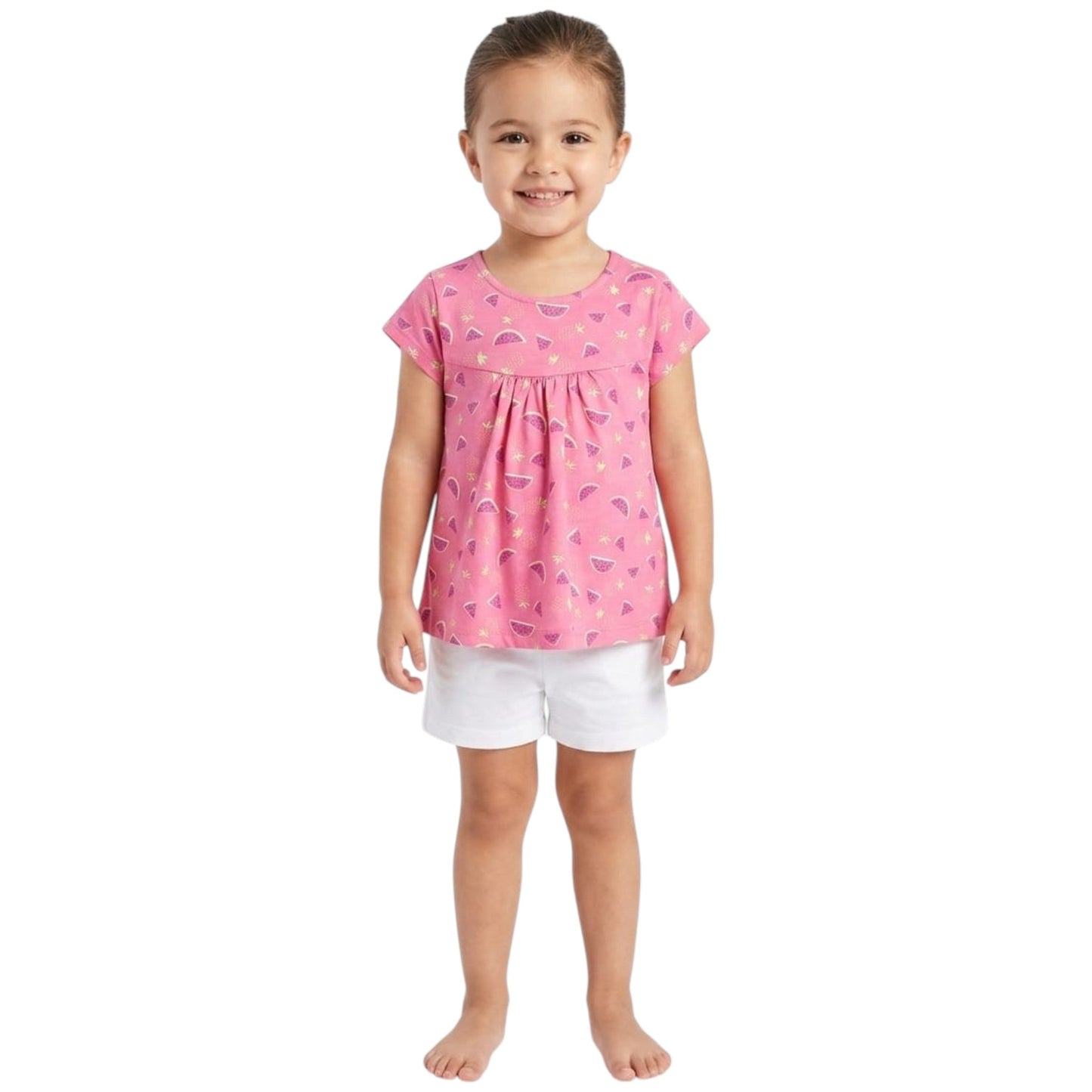 Kids Girl's Printed Top,Pink