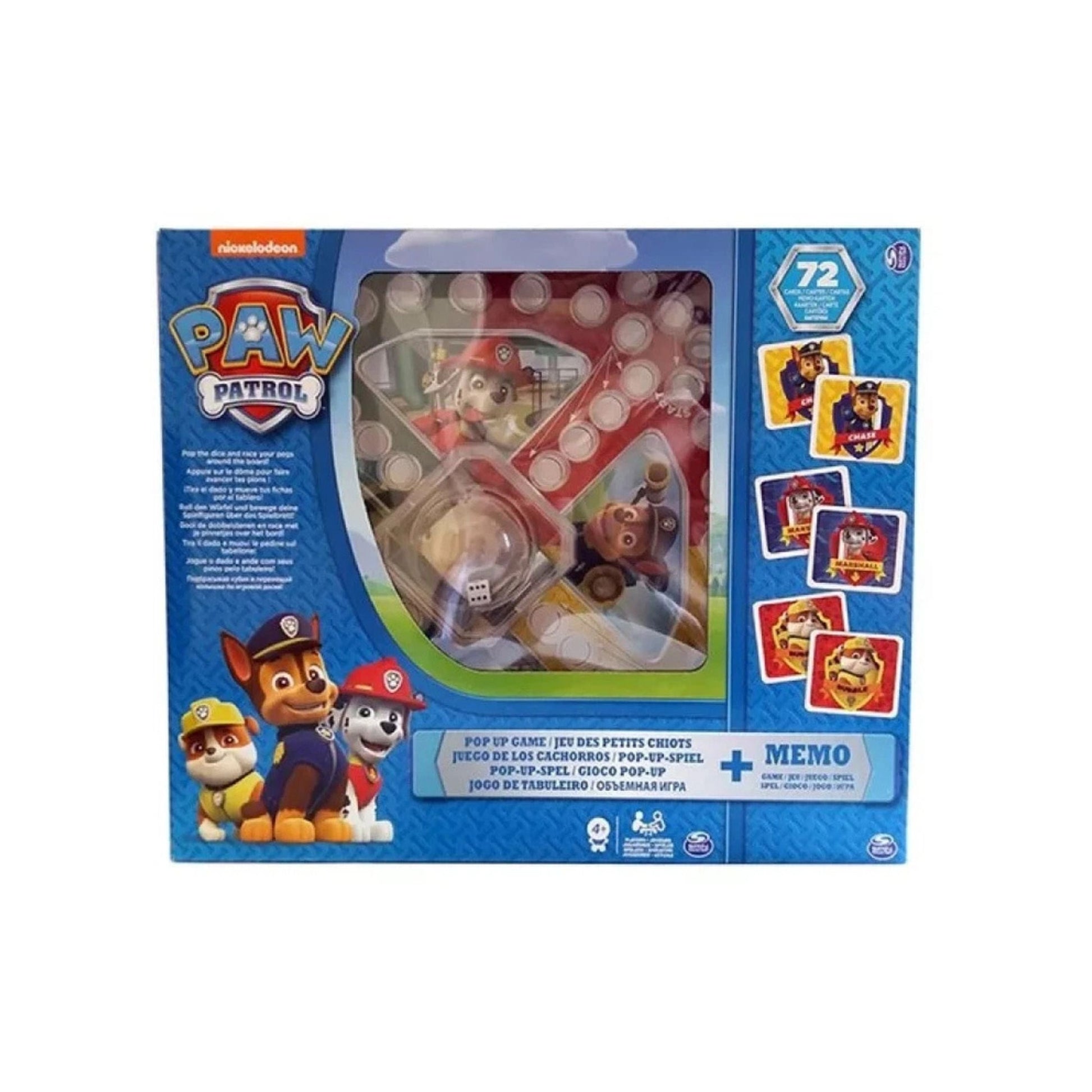 Paw Patrol Memo Game & Pop-Up Game