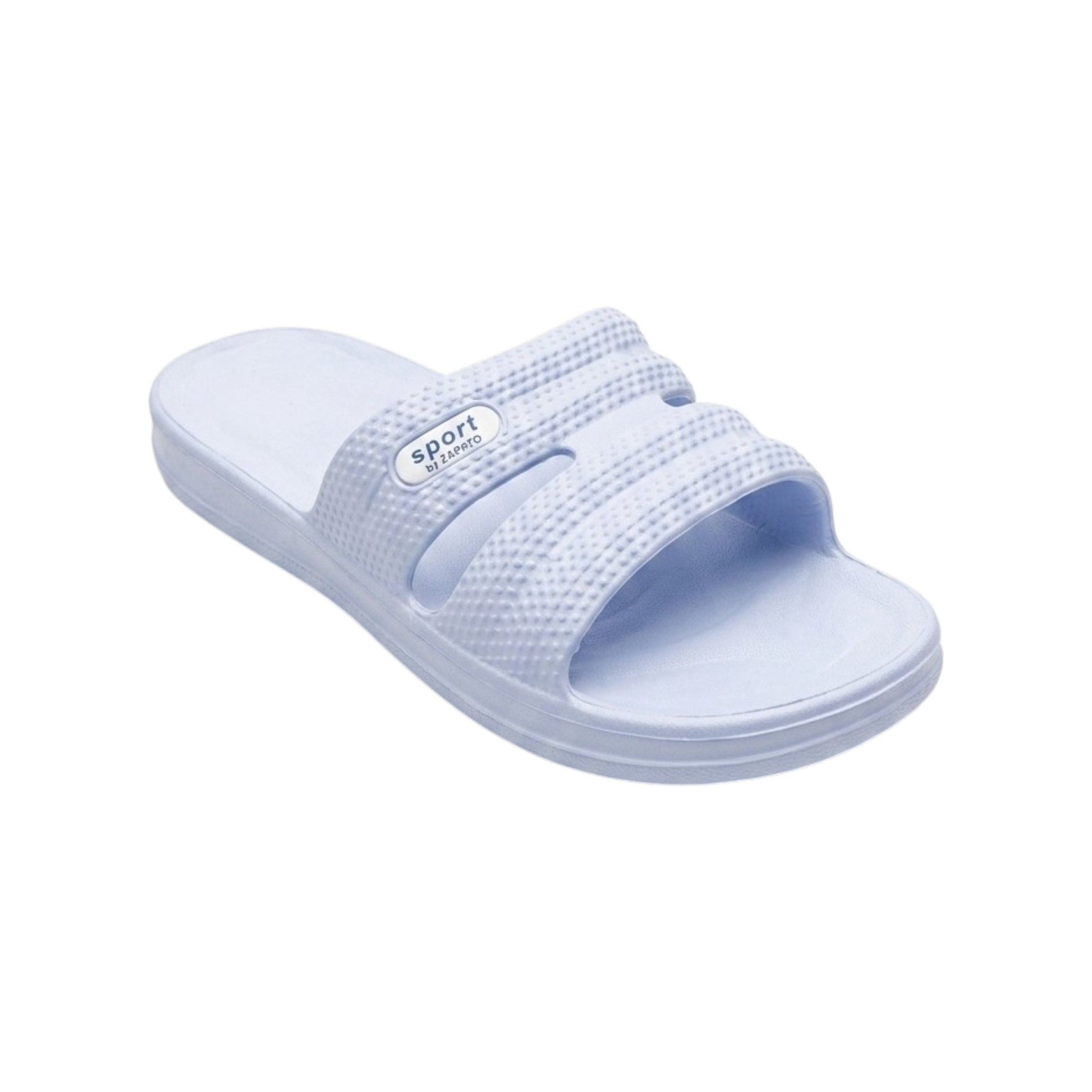 Women's Textured Slipper,Light Blue