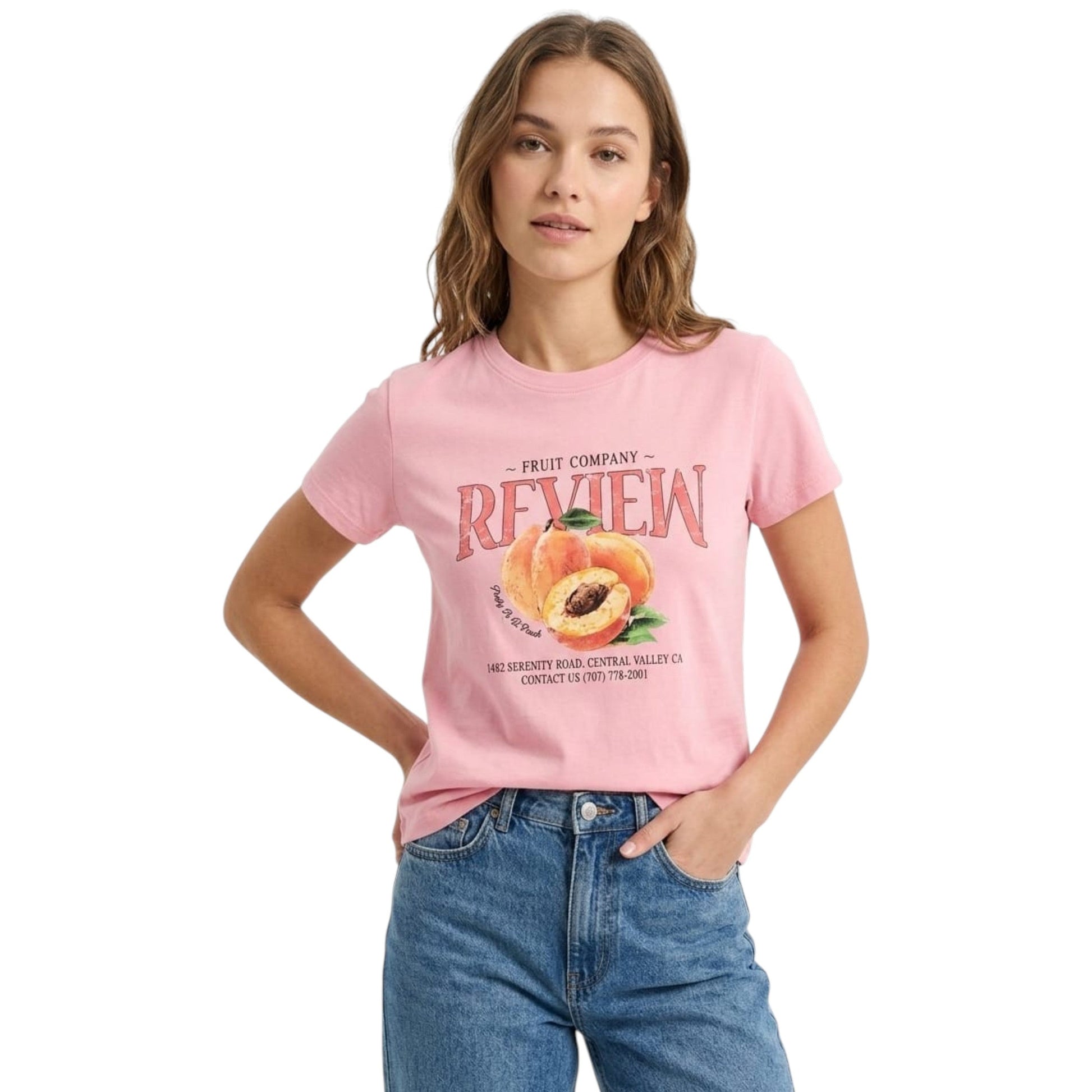 Women's Printed Top,Pink