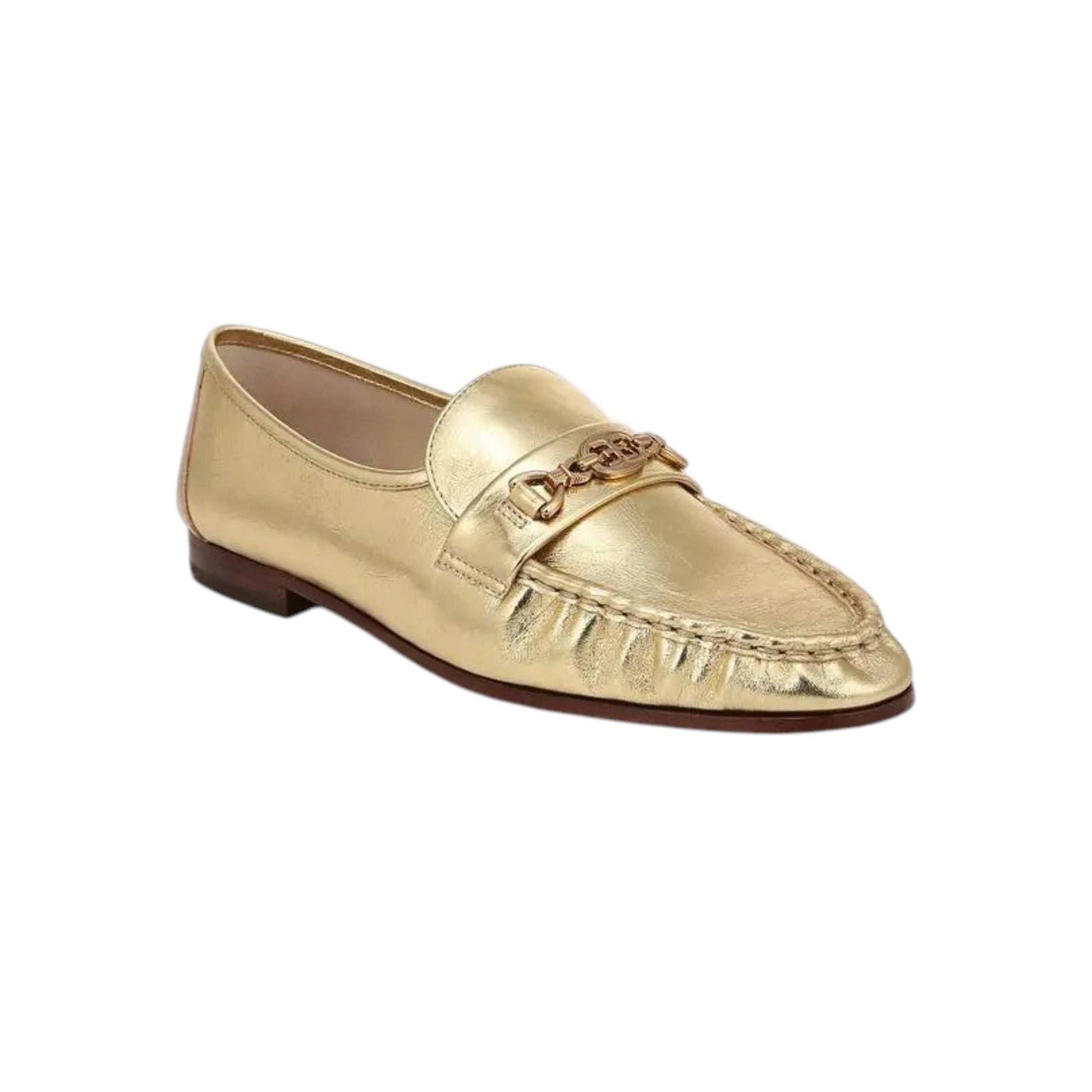 Women's Plain Shiny Shoes,Gold
