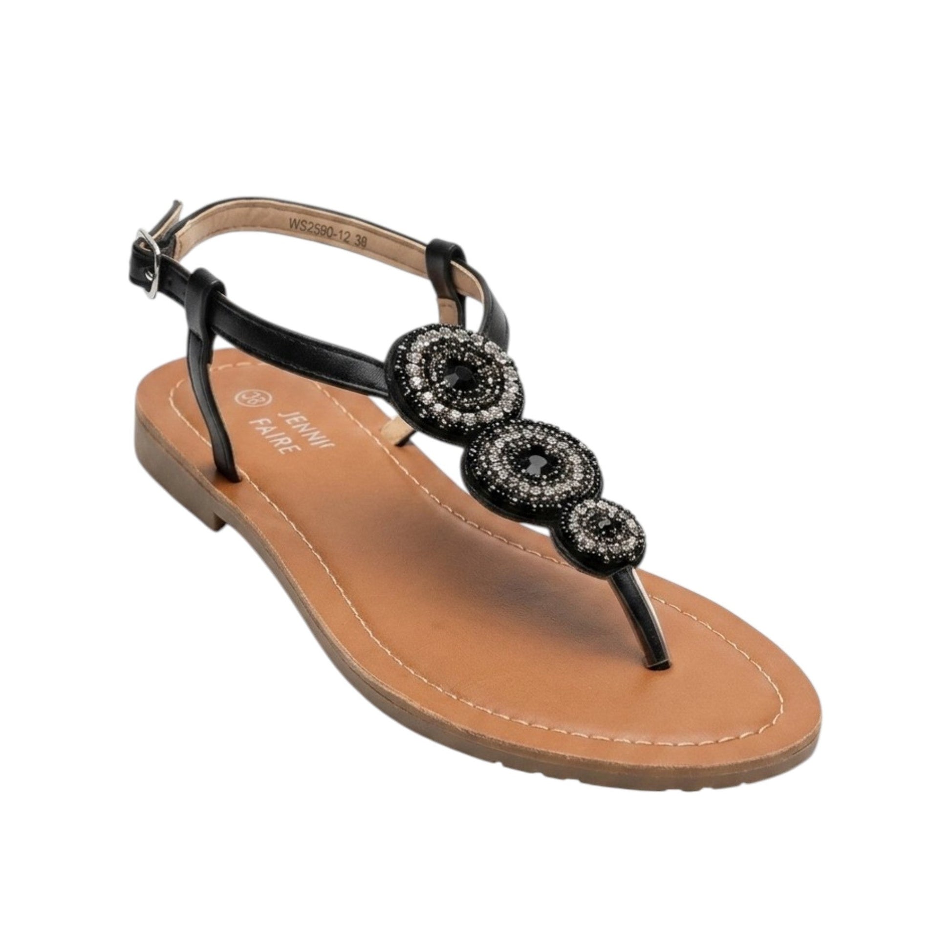 Women's Beads Sandals,Black
