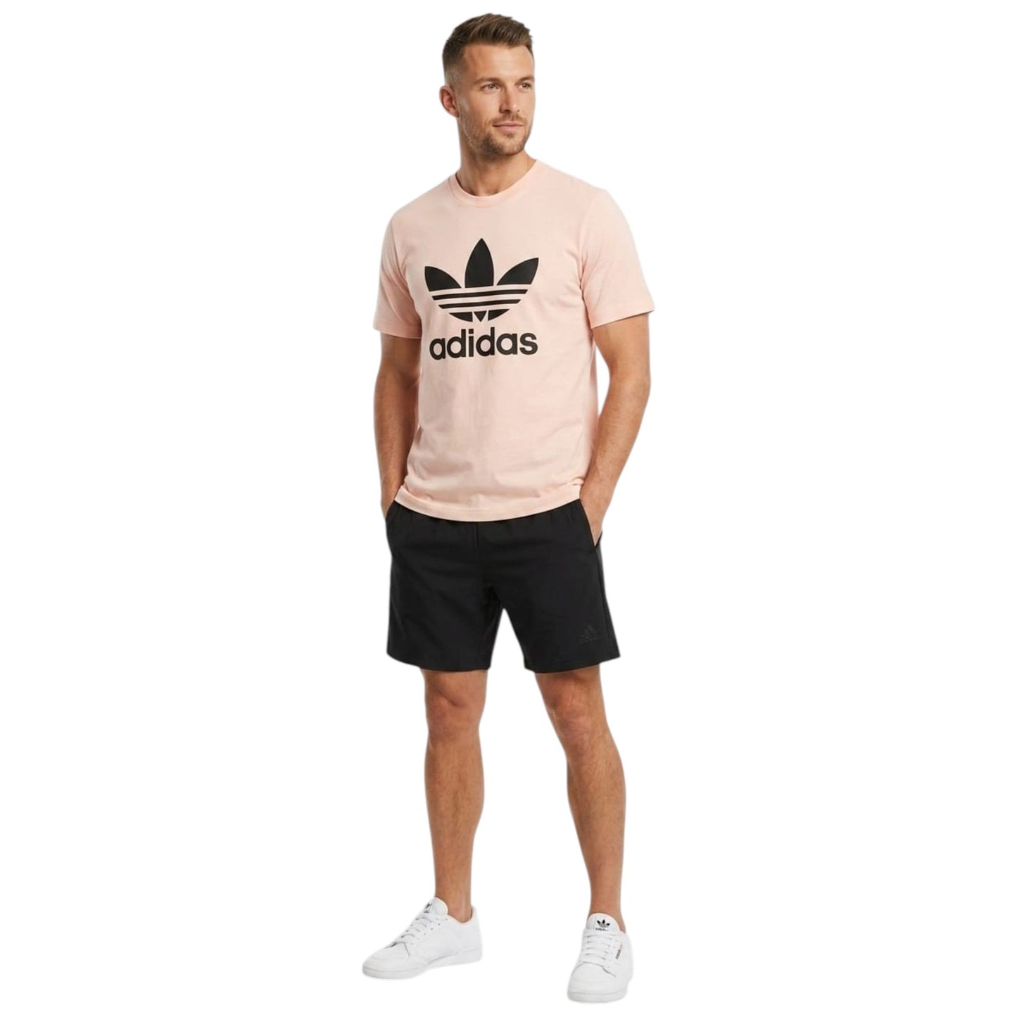 Men's Brand Logo Printed Sport Top,Pink