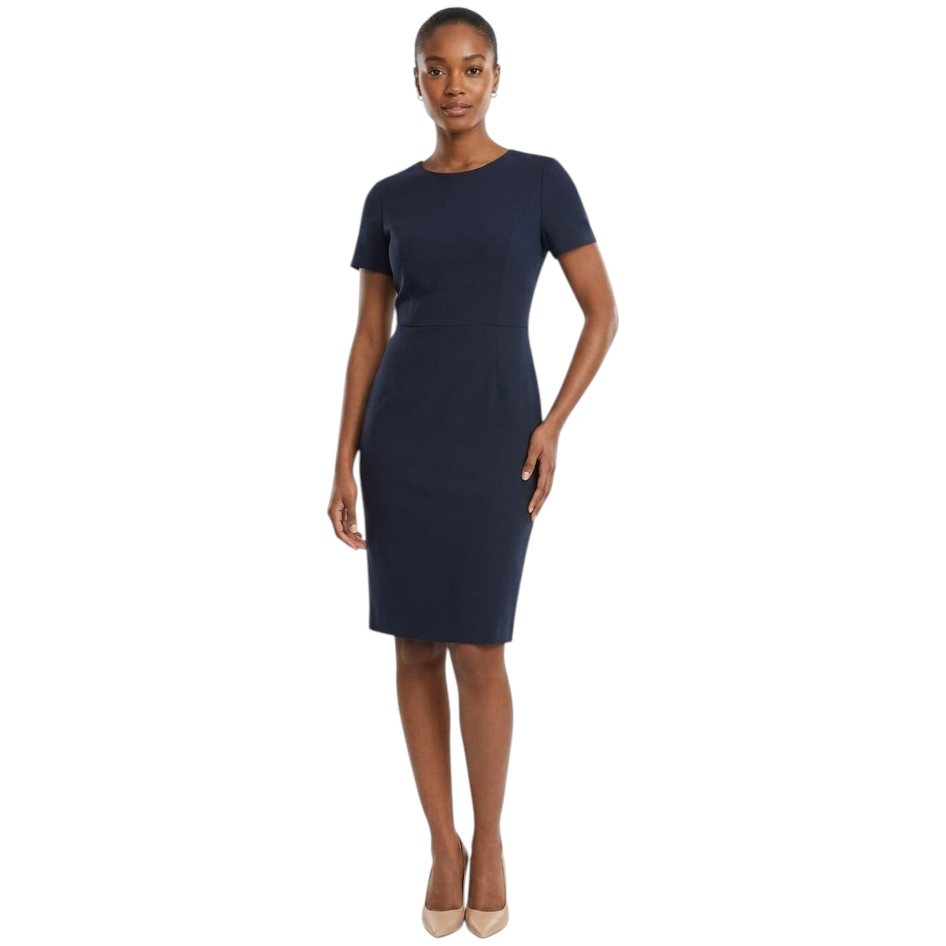 Women's Plain Dress,Navy