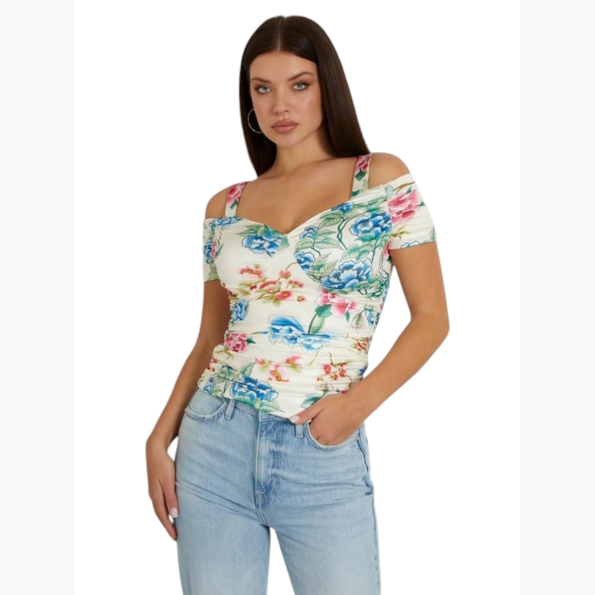 Women's Printed Top,White