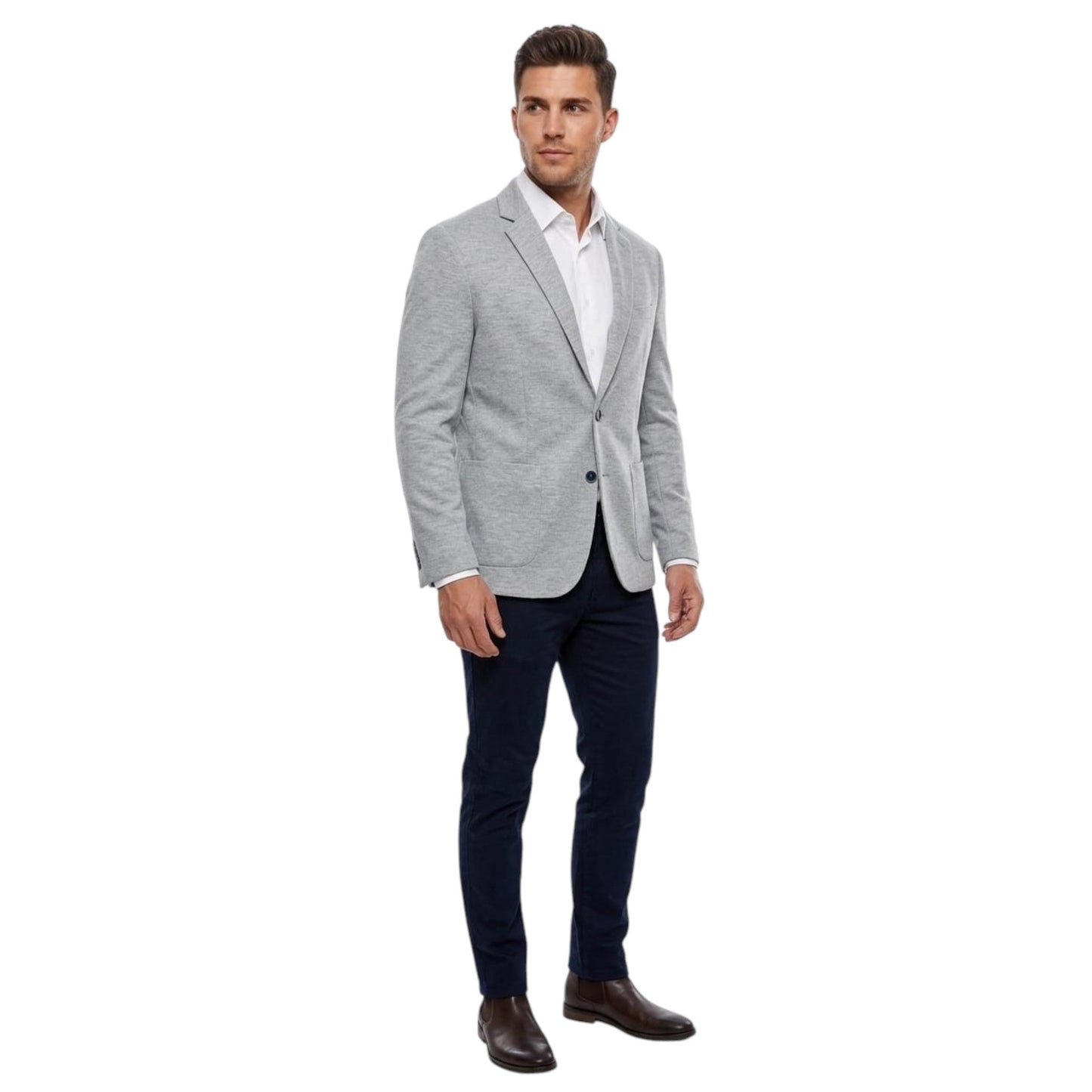 Men's Textured Blazers,Grey