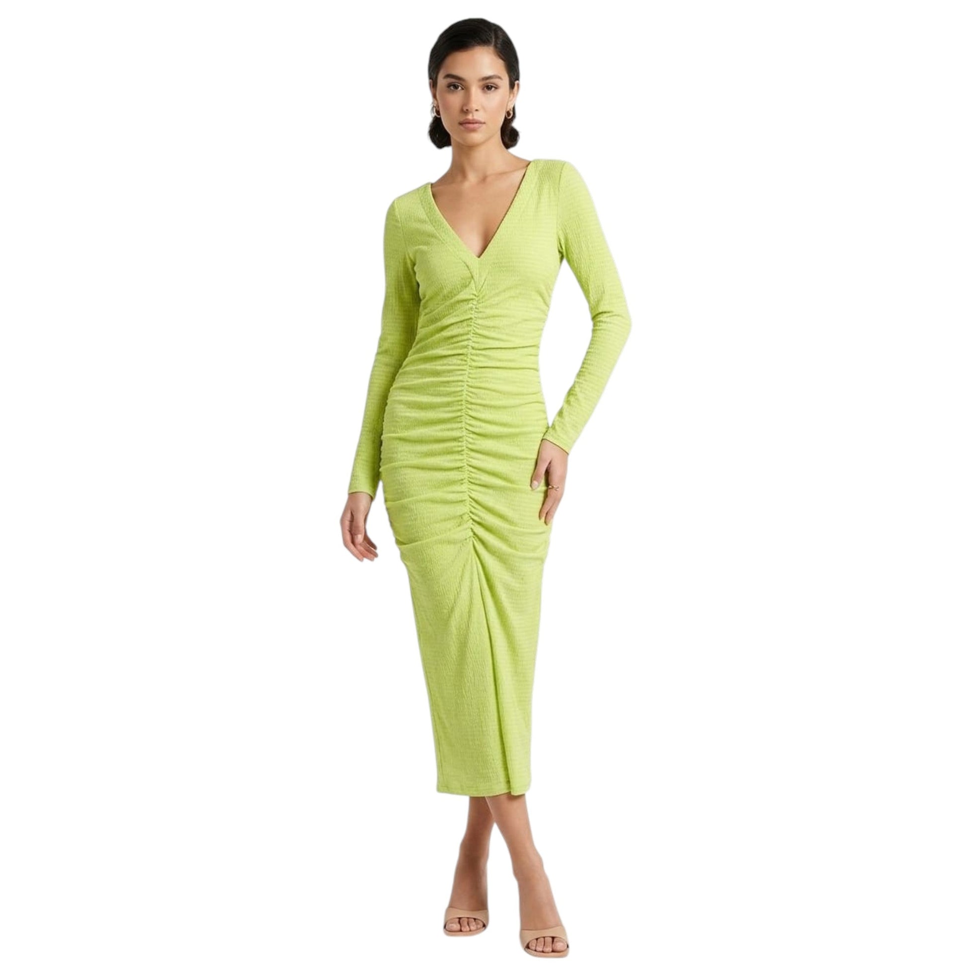 Women's Textured Dress,Light Green