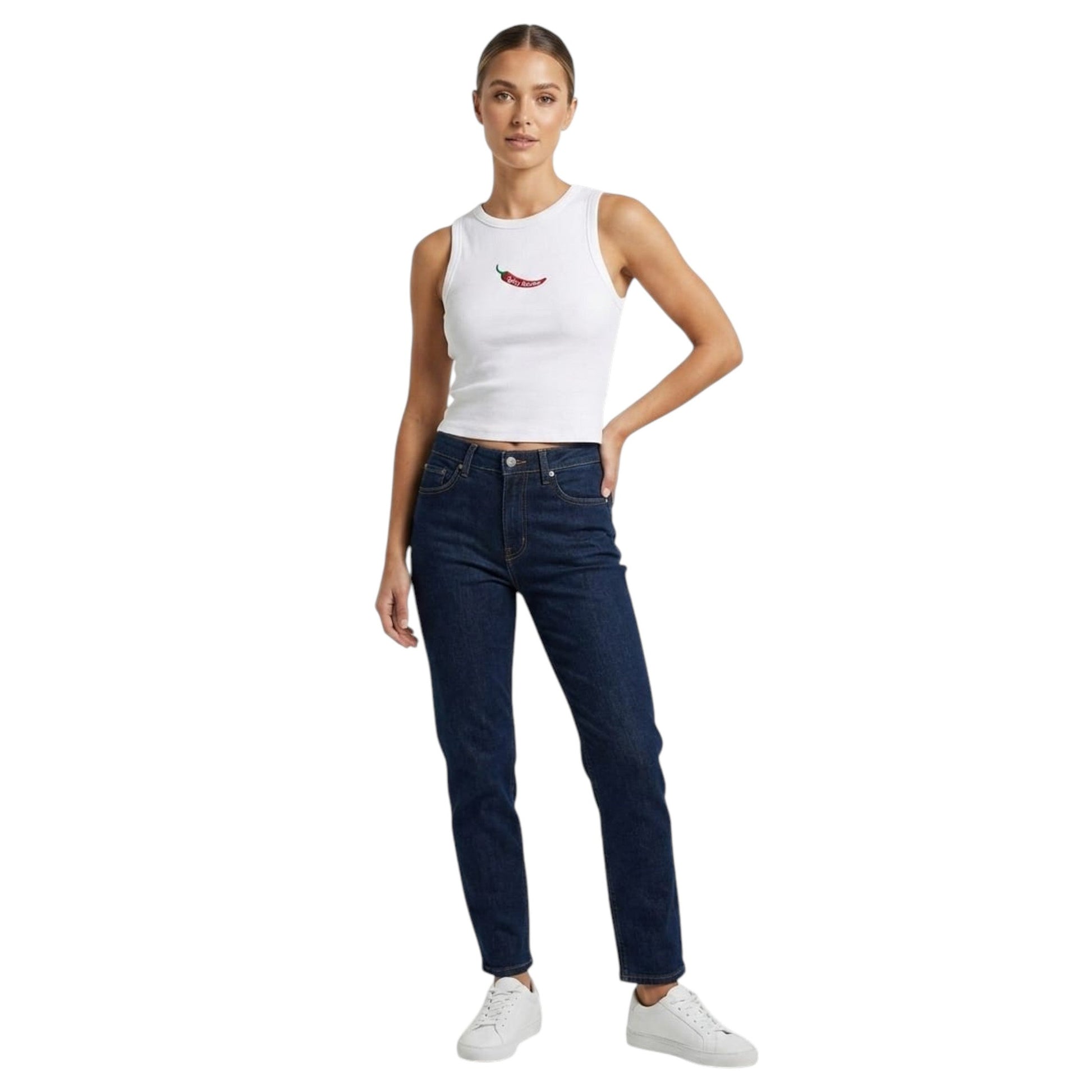 Women's Ribbed Top,White