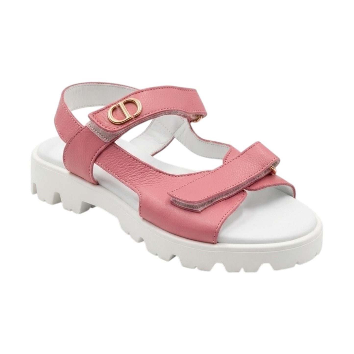 Kids Girl's Plain Solid Sandals,Pink