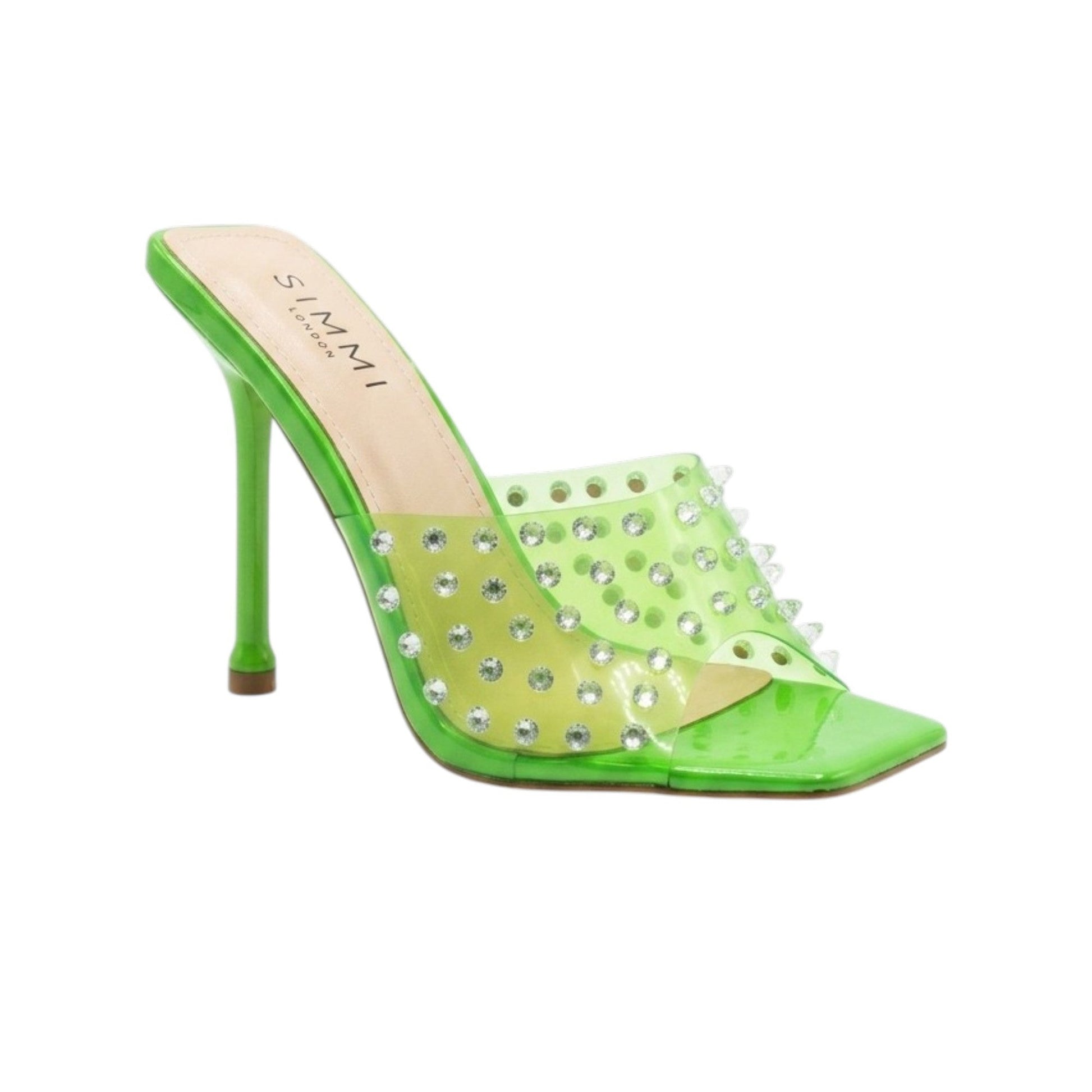 Women's Cristal Heeled Shoes,Green