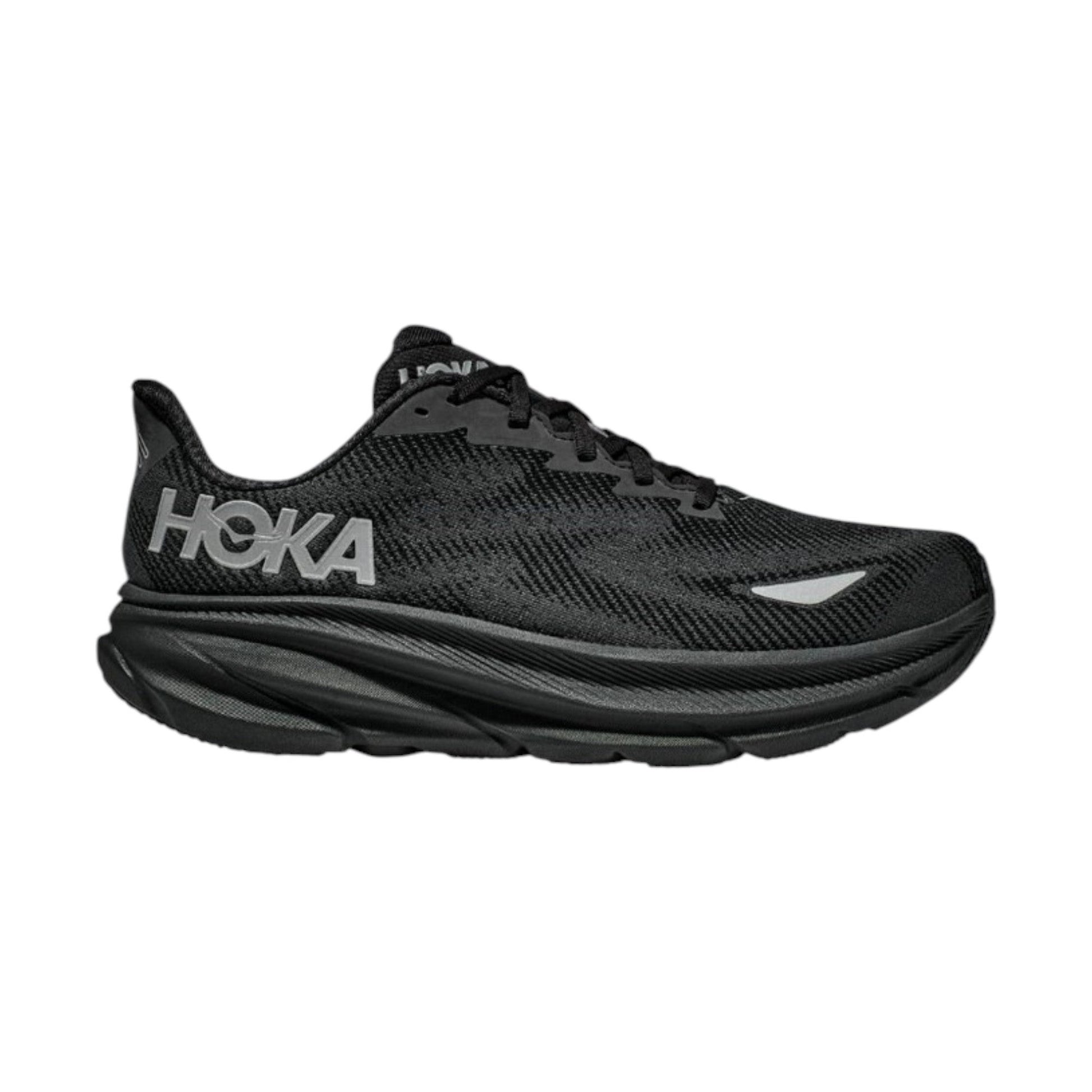 Clifton 9 GTX Men's Logo Patched Shoes,Black