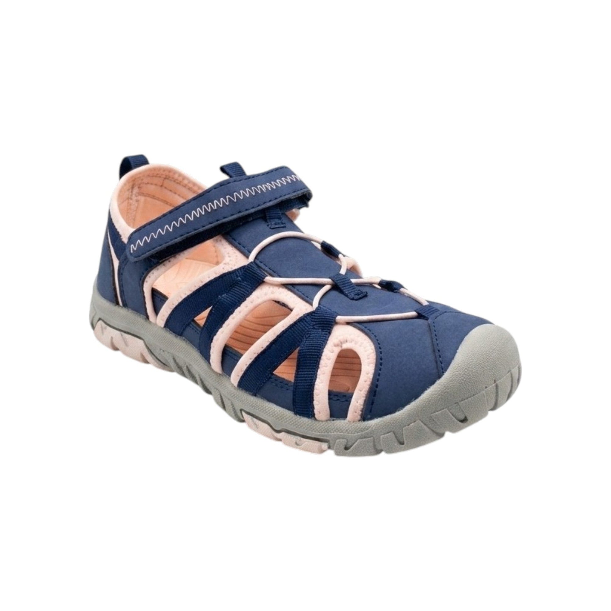 Kids Girl's Textured Sandals,Navy