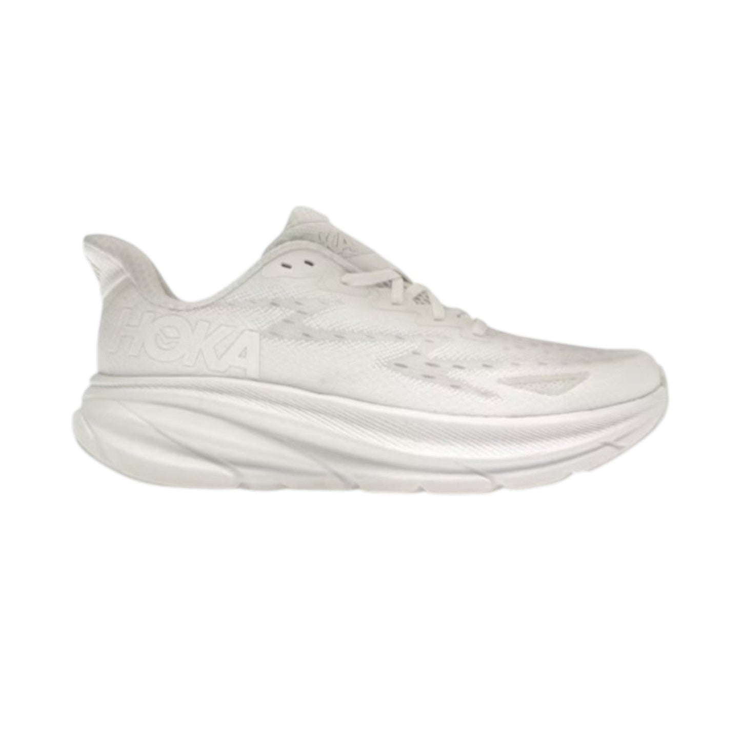 Clifton 9 Women's Logo Patched Shoes,White