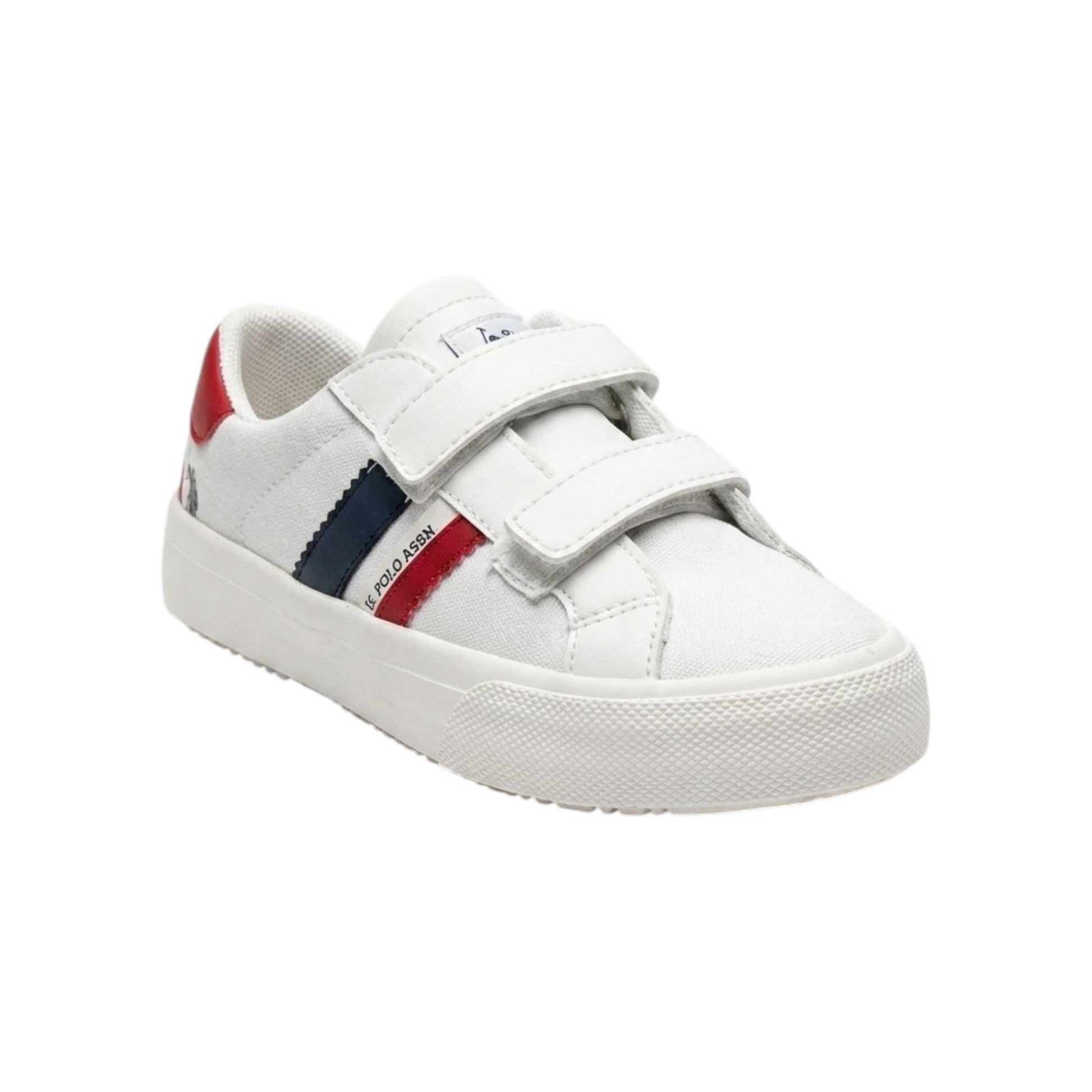 Kids Boy's Logo Patched Shoes,White
