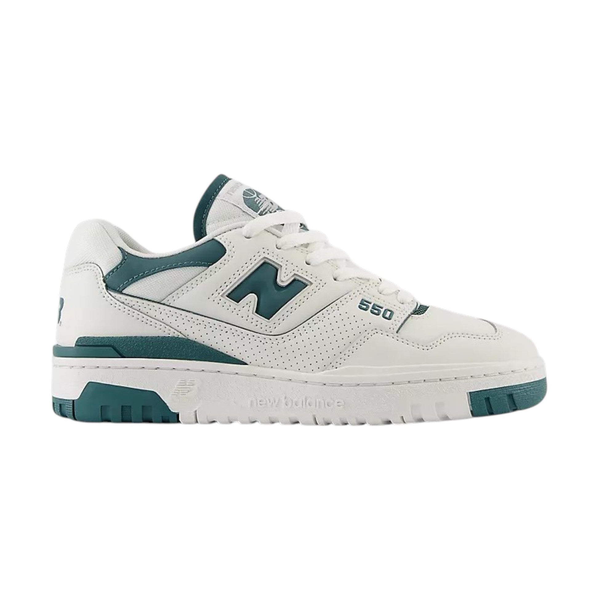 New Balance 550 Women's Logo Patched Shoes,White