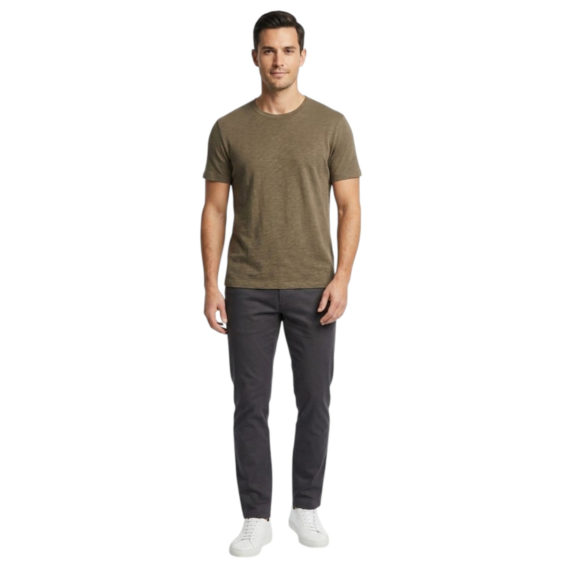 Men's Plain Top,Olive