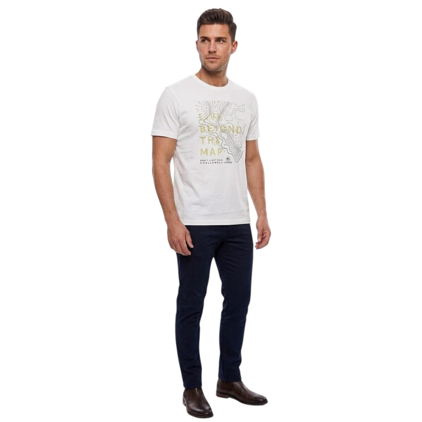 Men's Printed Top,White
