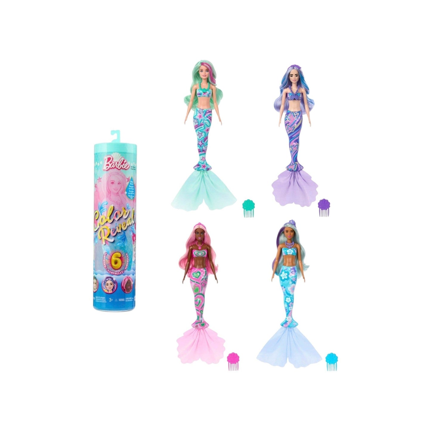 Color Reveal Mermaid Series Surprise Doll