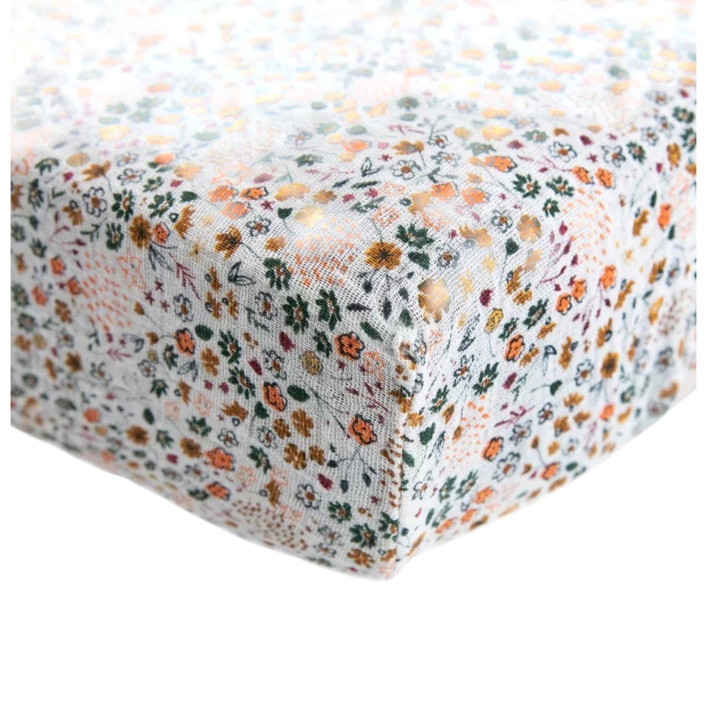 Cotton Muslin Crib Fitted Sheet