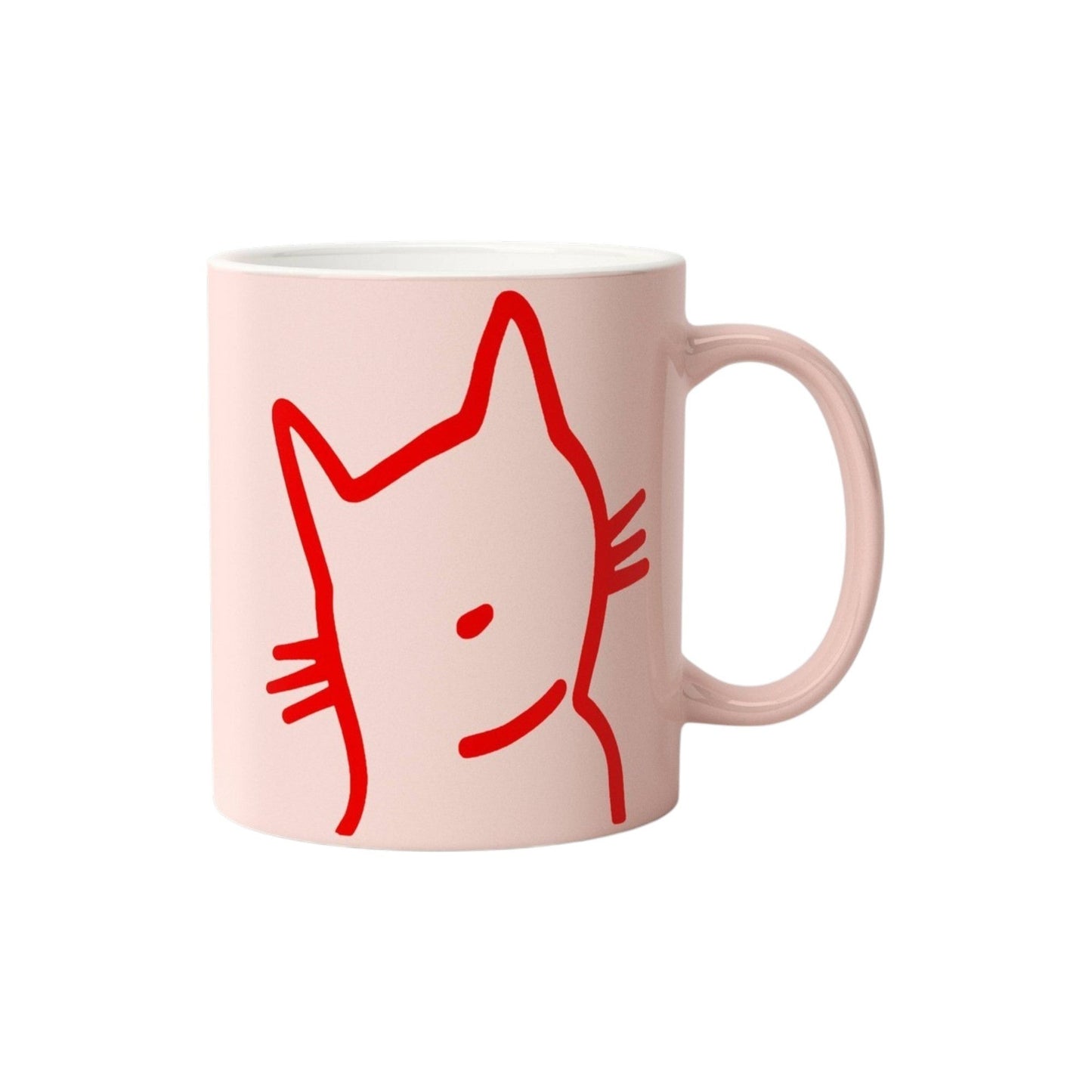 Stoneware Cat Person Mug
