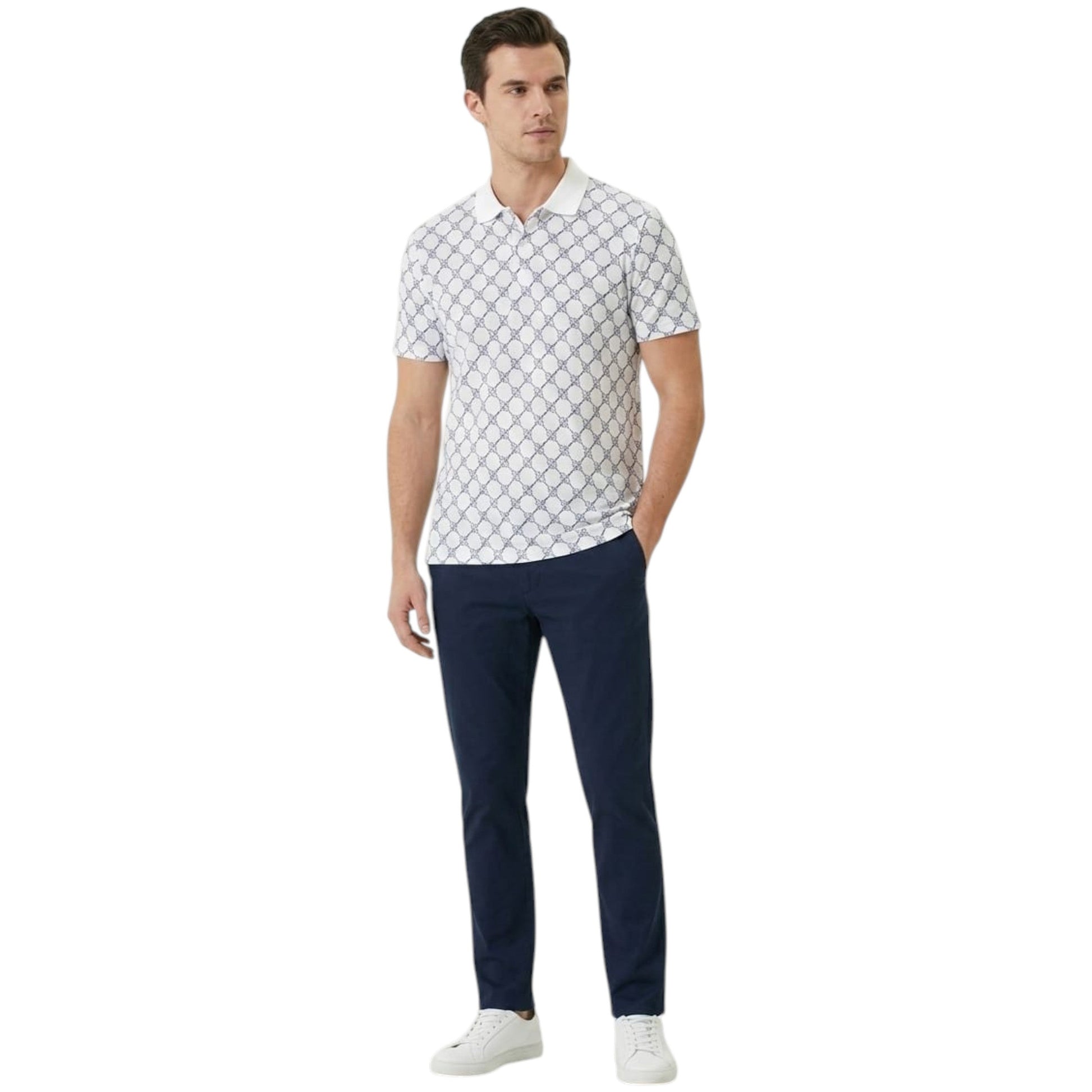 Men's Printed Top,White