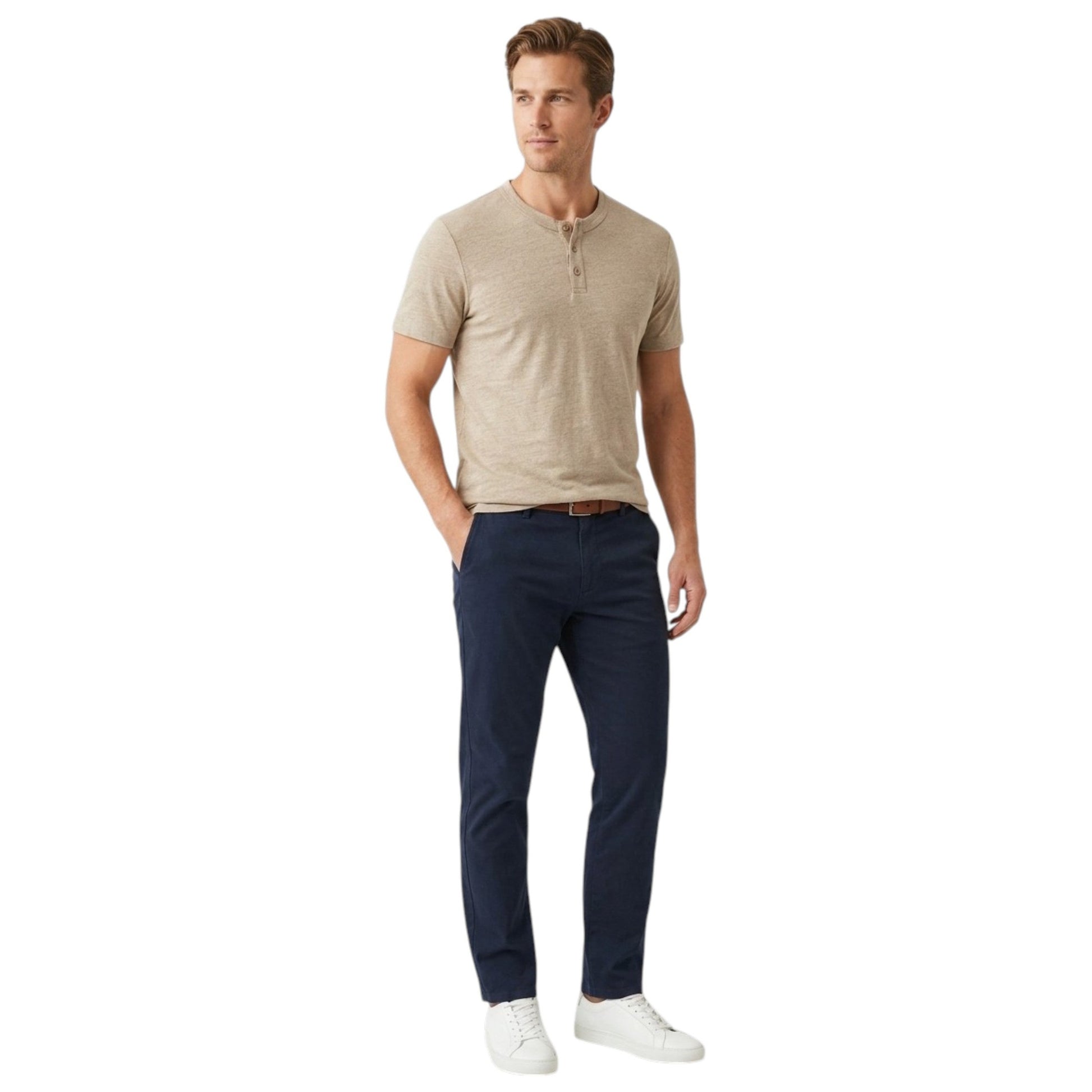 Men's Textured Top,Beige