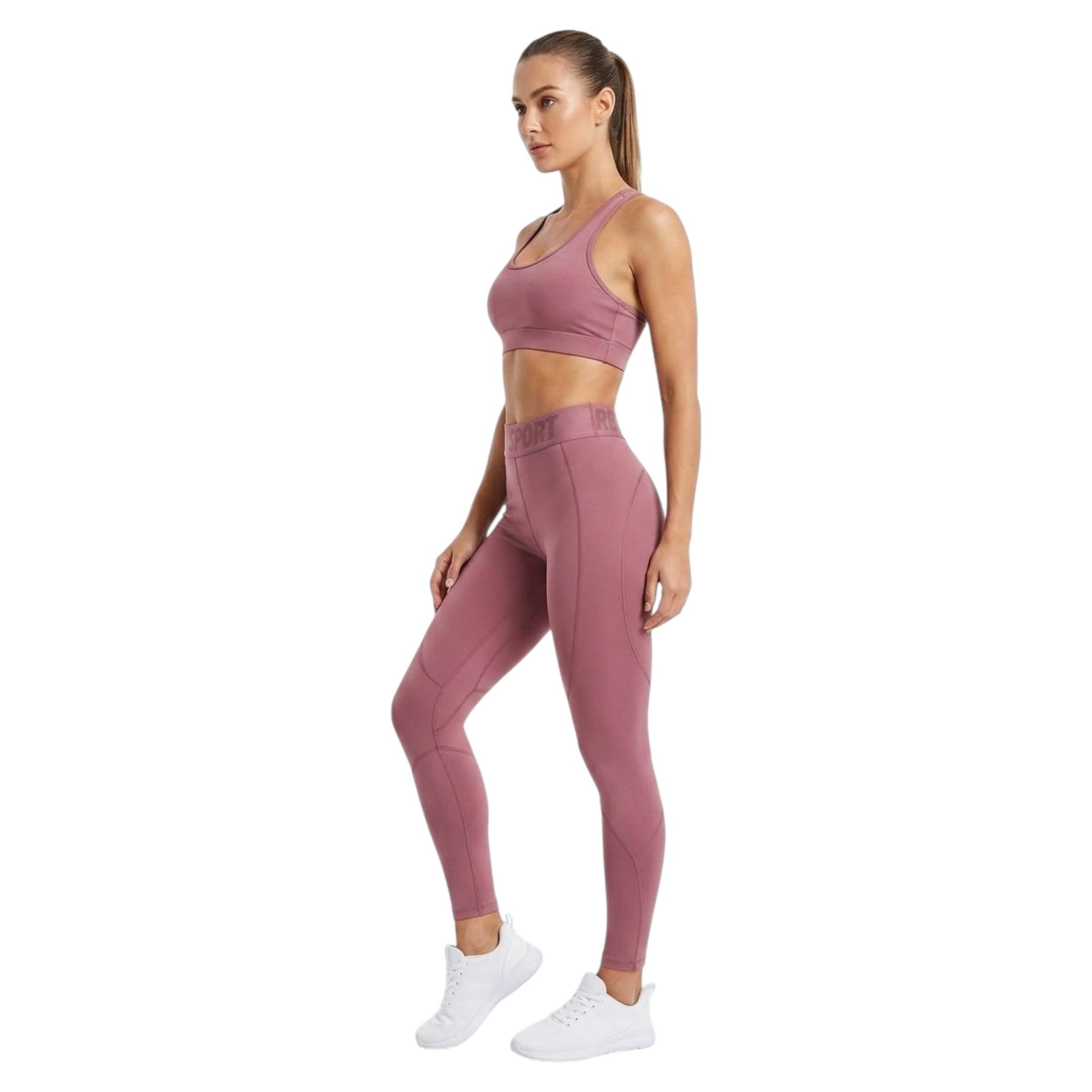 Women's Plain Legging,Dausty Mauve