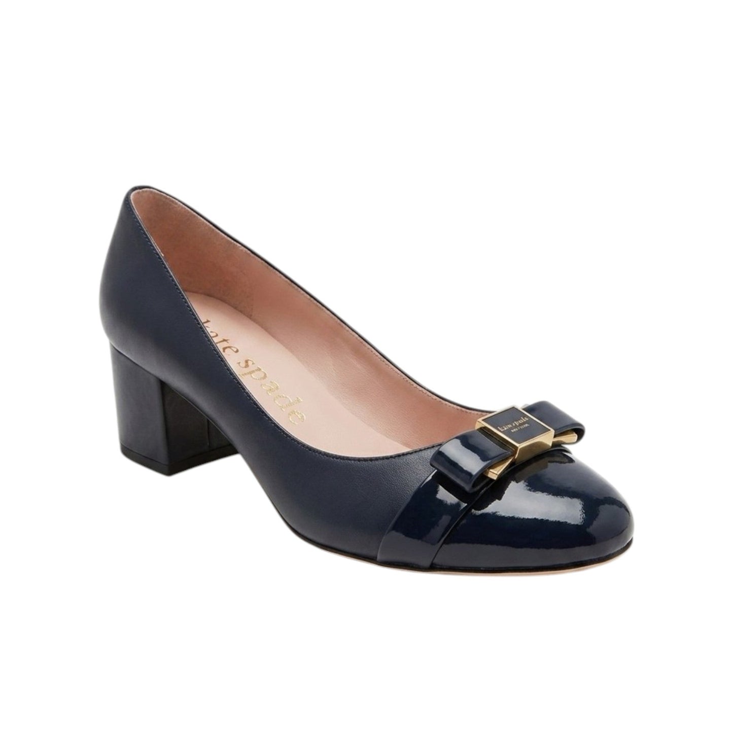 Women's Plain Heeled Shoes,Navy