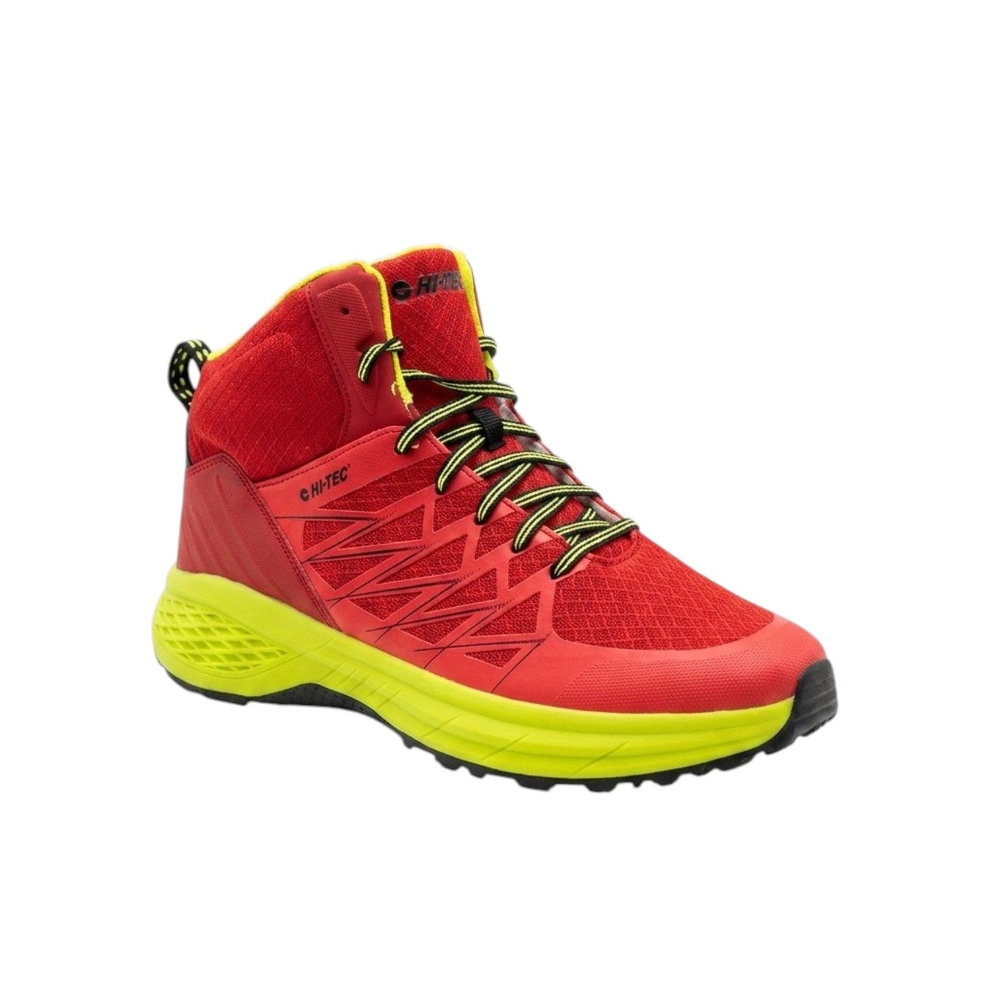 Men's Colorblocked High Top Shoes,Red