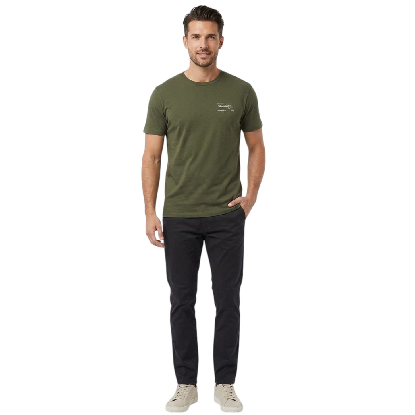 Men's Plain Top,Olive