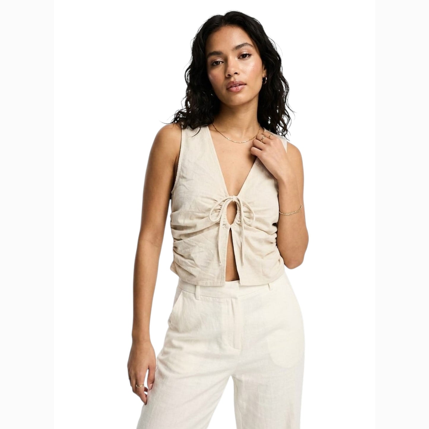 Women's Plain Top,Beige
