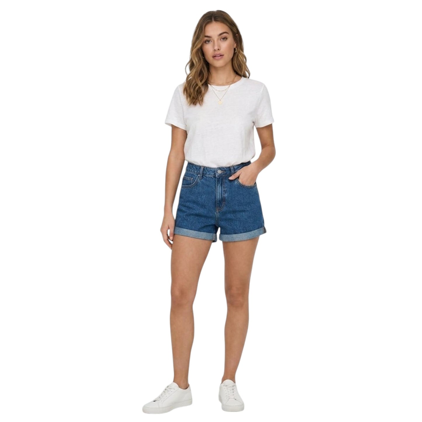 Women's Plain Short,Navy