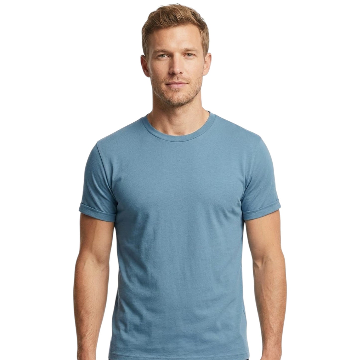 Men's Plain Top,Dusty Bue