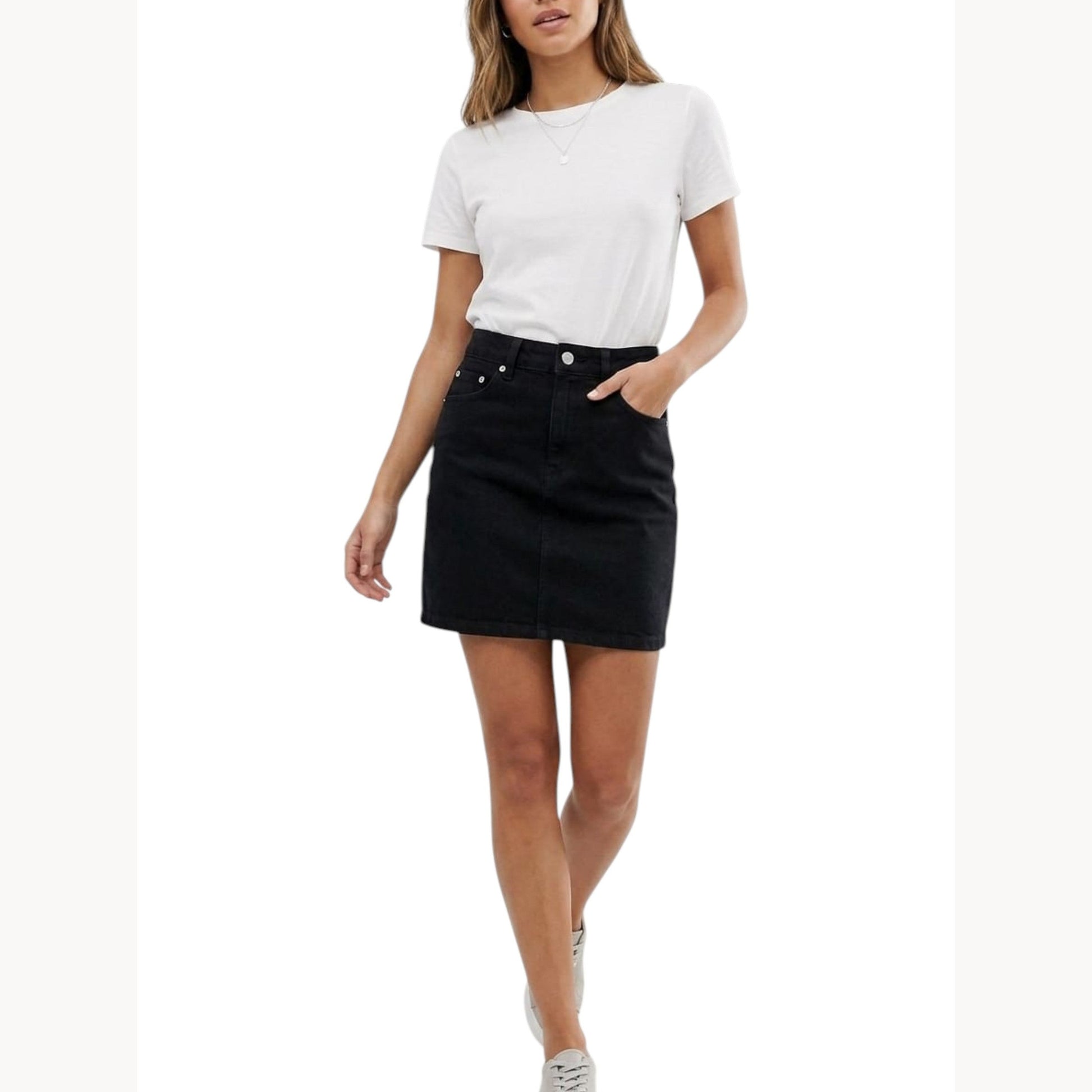 Women's Plain Skirt,Black