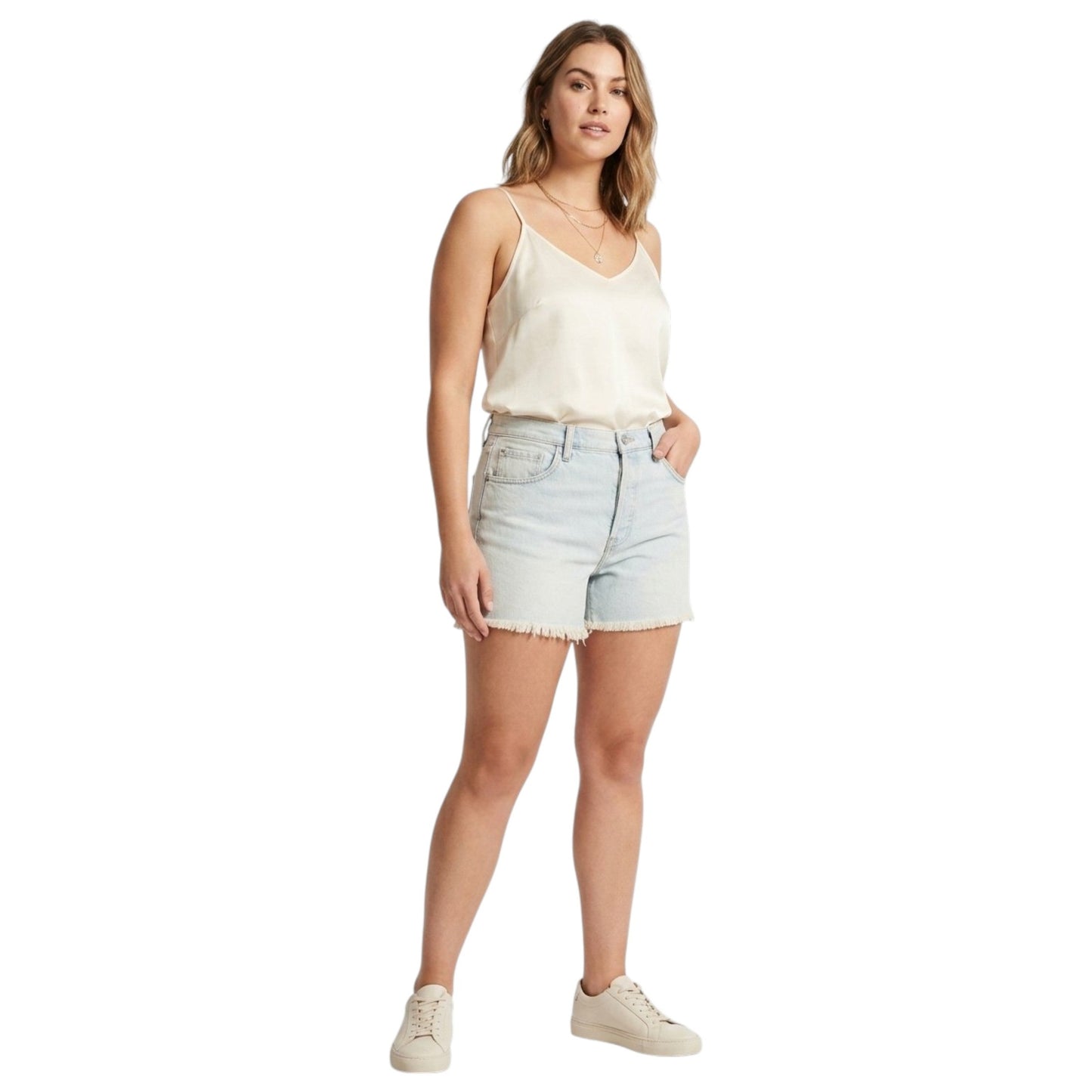 women's Plain Short,Blue