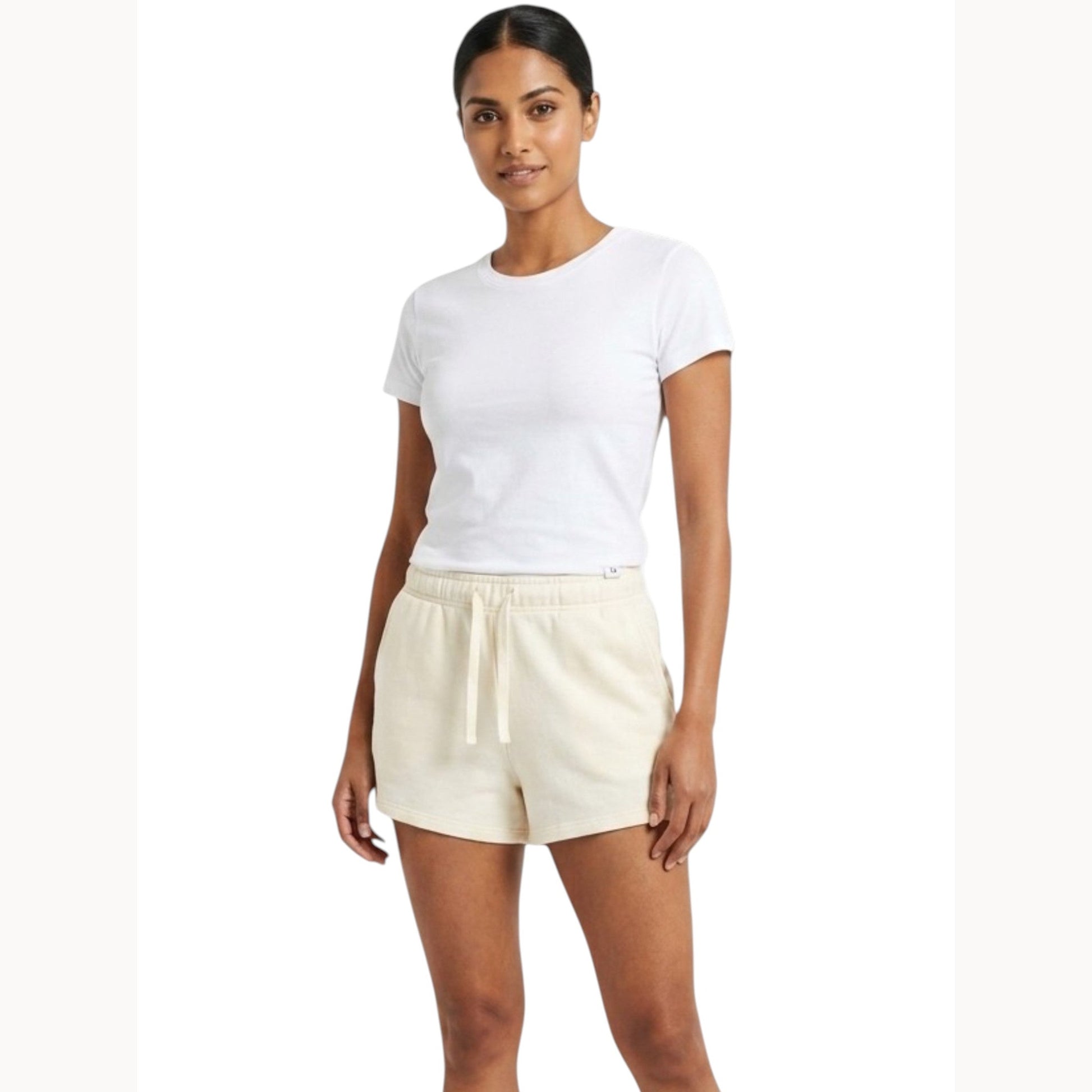 Women's Plain Short,Beige